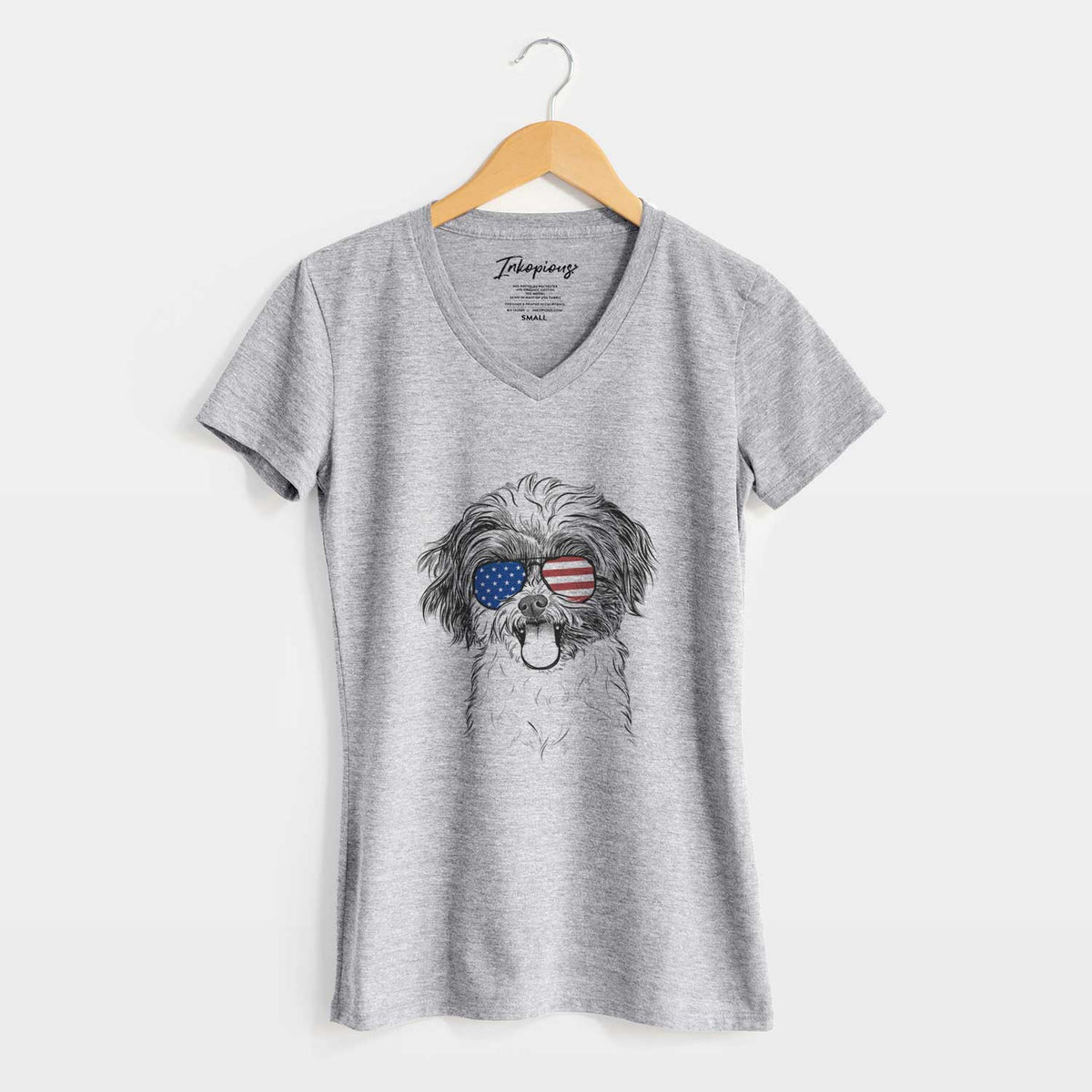 USA Pepper the Shihpoo - Women&#39;s Perfect V-neck Shirt