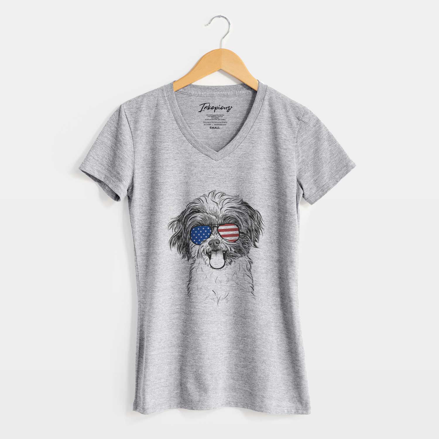 USA Pepper the Shihpoo - Women's Perfect V-neck Shirt