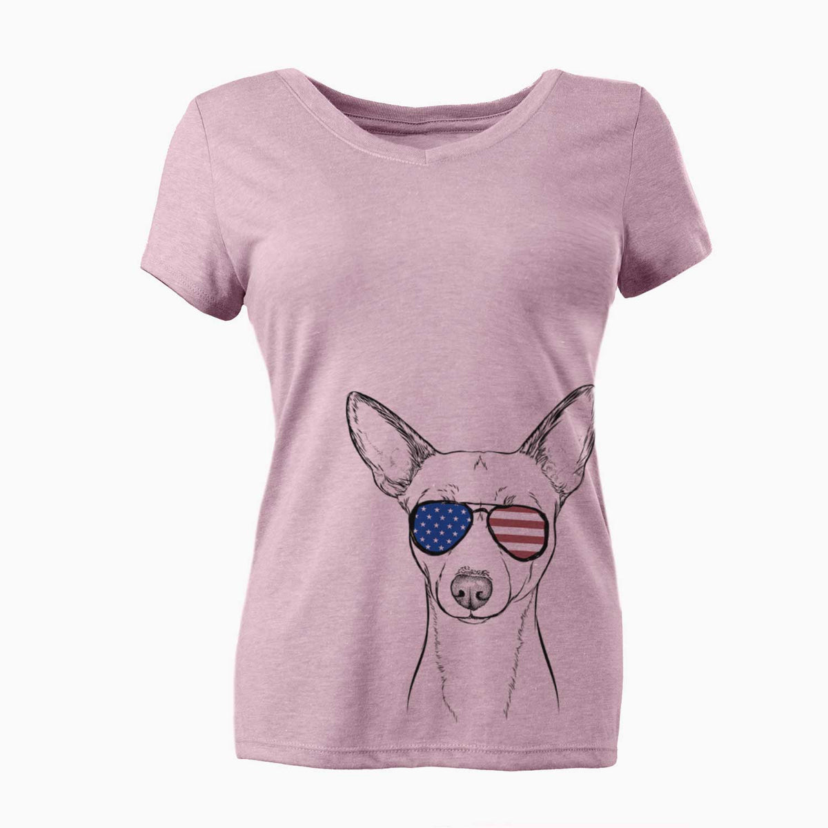 USA Perry the Portuguese Podengo - Women's Perfect V-neck Shirt
