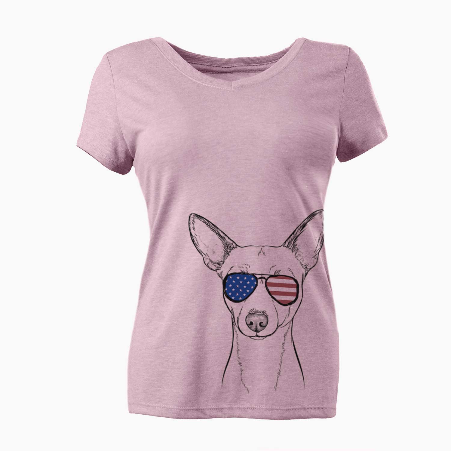 USA Perry the Portuguese Podengo - Women's Perfect V-neck Shirt