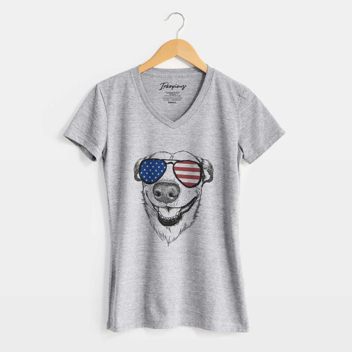 USA Petrah the Staffy Mix - Women&#39;s Perfect V-neck Shirt