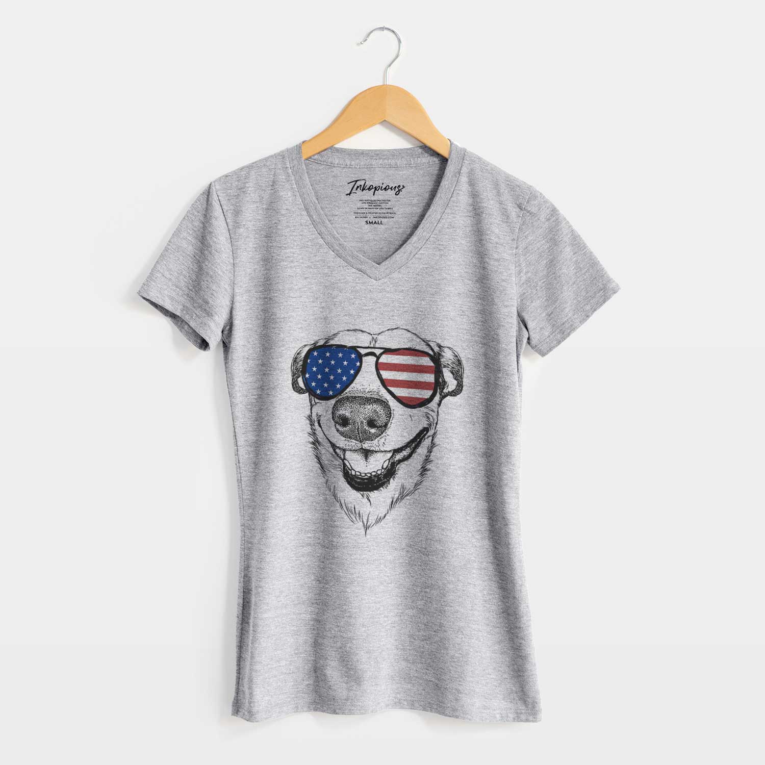 USA Petrah the Staffy Mix - Women's Perfect V-neck Shirt