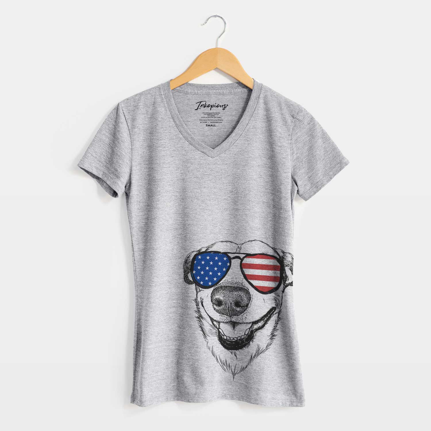 USA Petrah the Staffy Mix - Women's Perfect V-neck Shirt