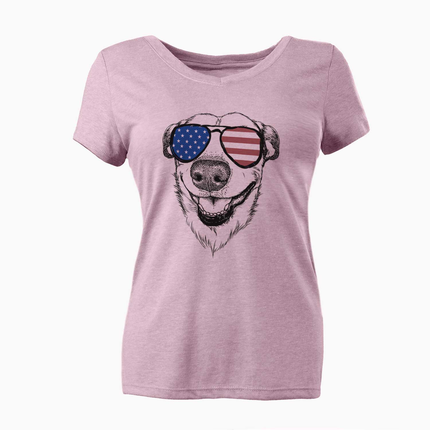 USA Petrah the Staffy Mix - Women's Perfect V-neck Shirt