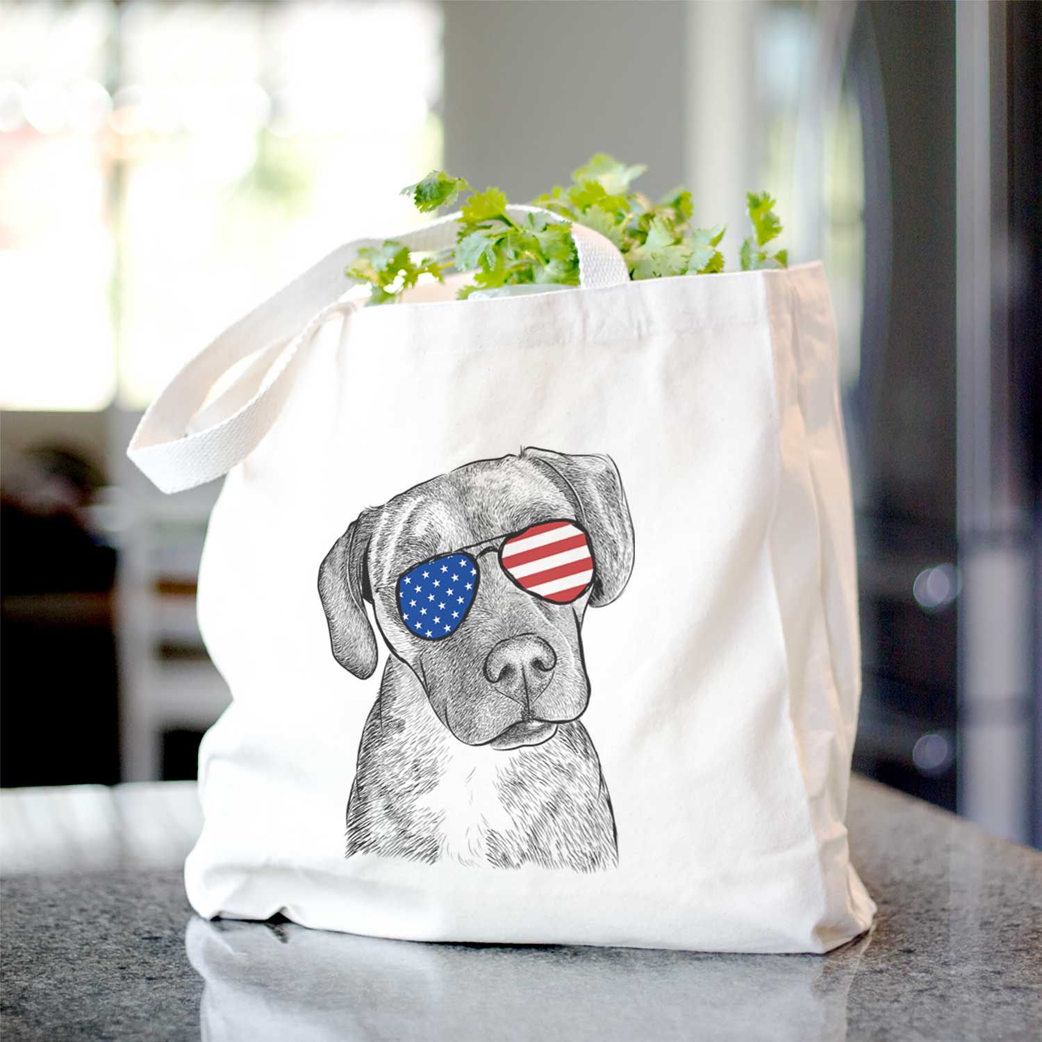 Peyton Manning the Beagle Bulldog Mix - Tote Bag