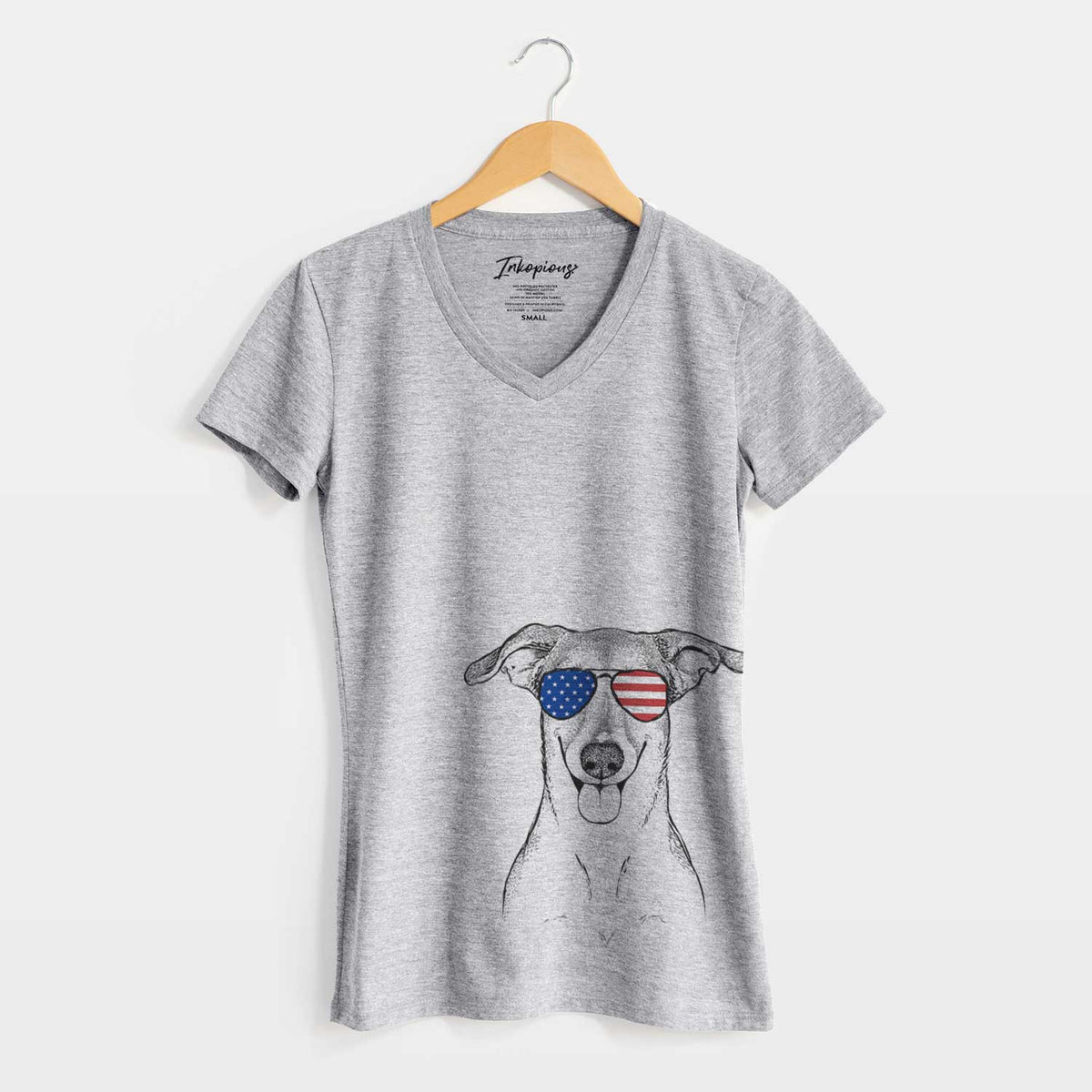 USA Phoebe the Corgi Mix - Women's Perfect V-neck Shirt