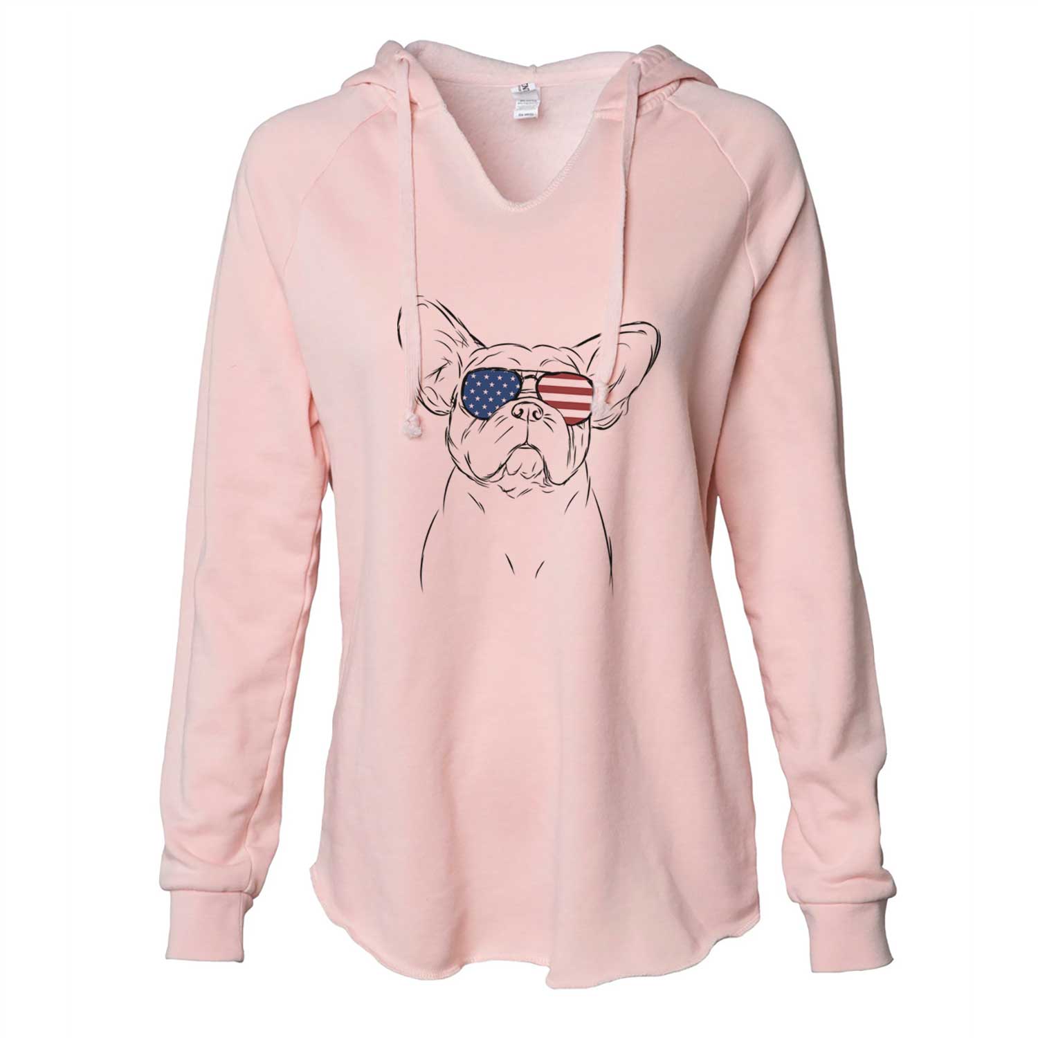USA Pierre the French Bulldog - Cali Wave Hooded Sweatshirt