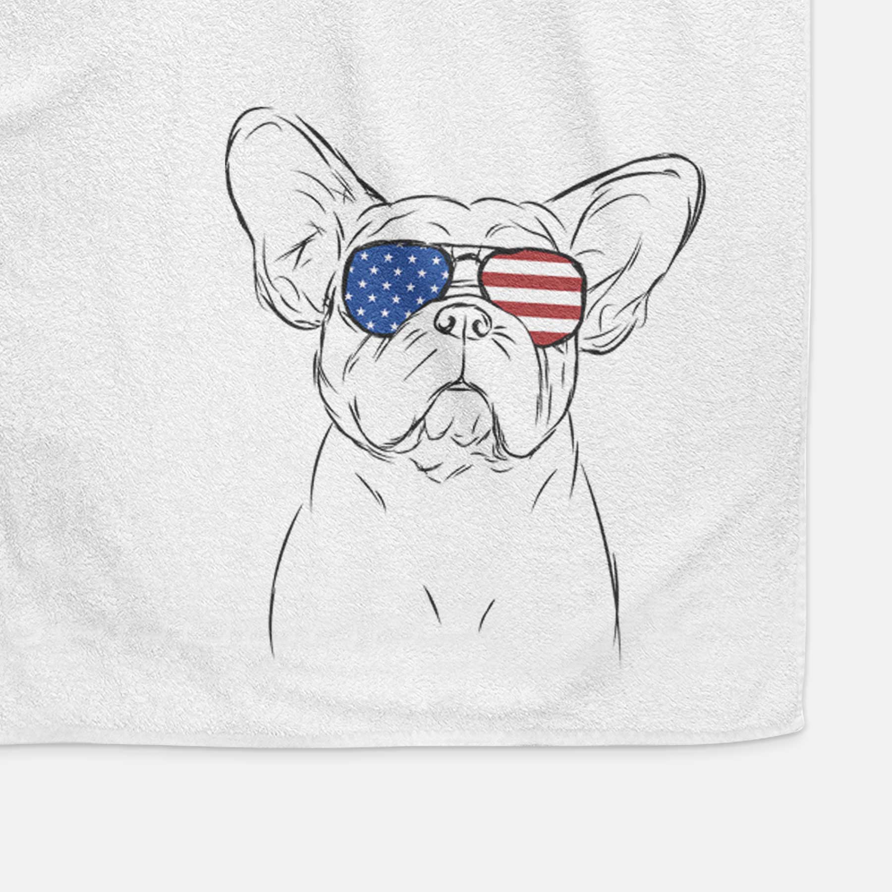 Pierre the French Bulldog Decorative Hand Towel