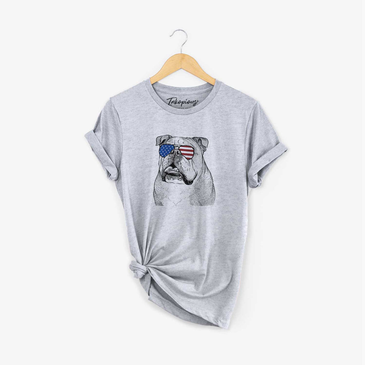 USA Piggy the English Bulldog - Unisex Crewneck