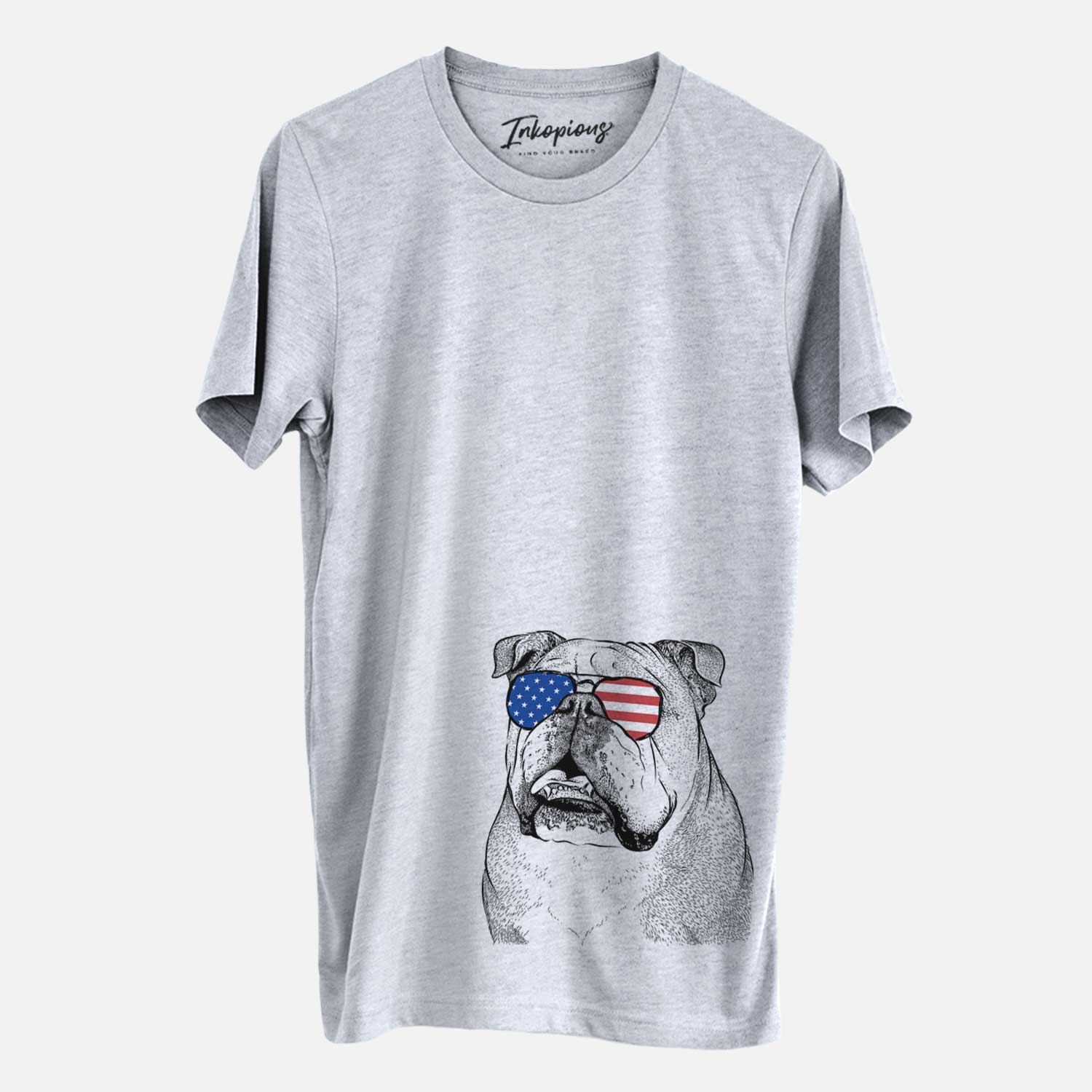 USA Piggy the English Bulldog - Unisex Crewneck