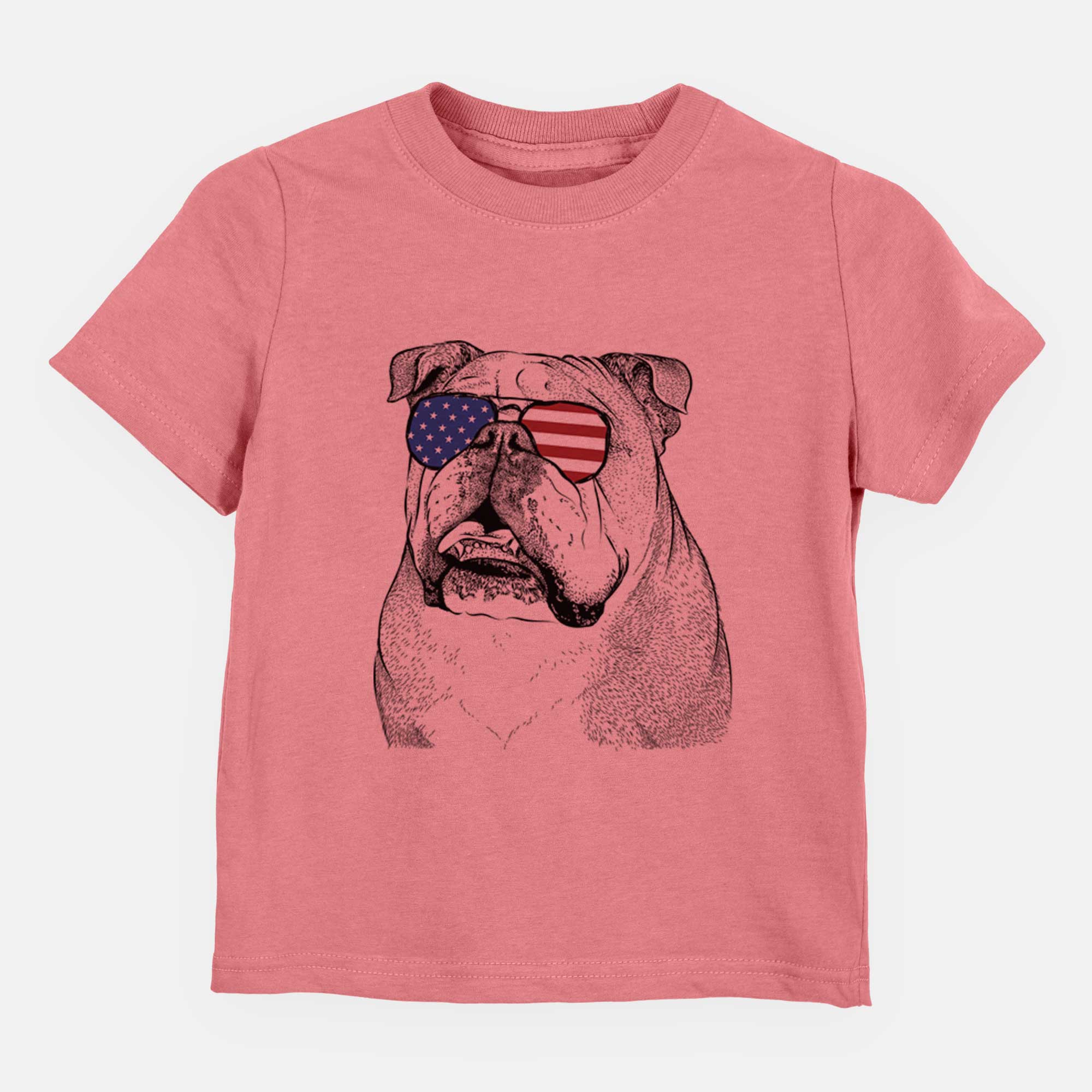 USA Piggy the English Bulldog - Kids/Youth/Toddler Shirt