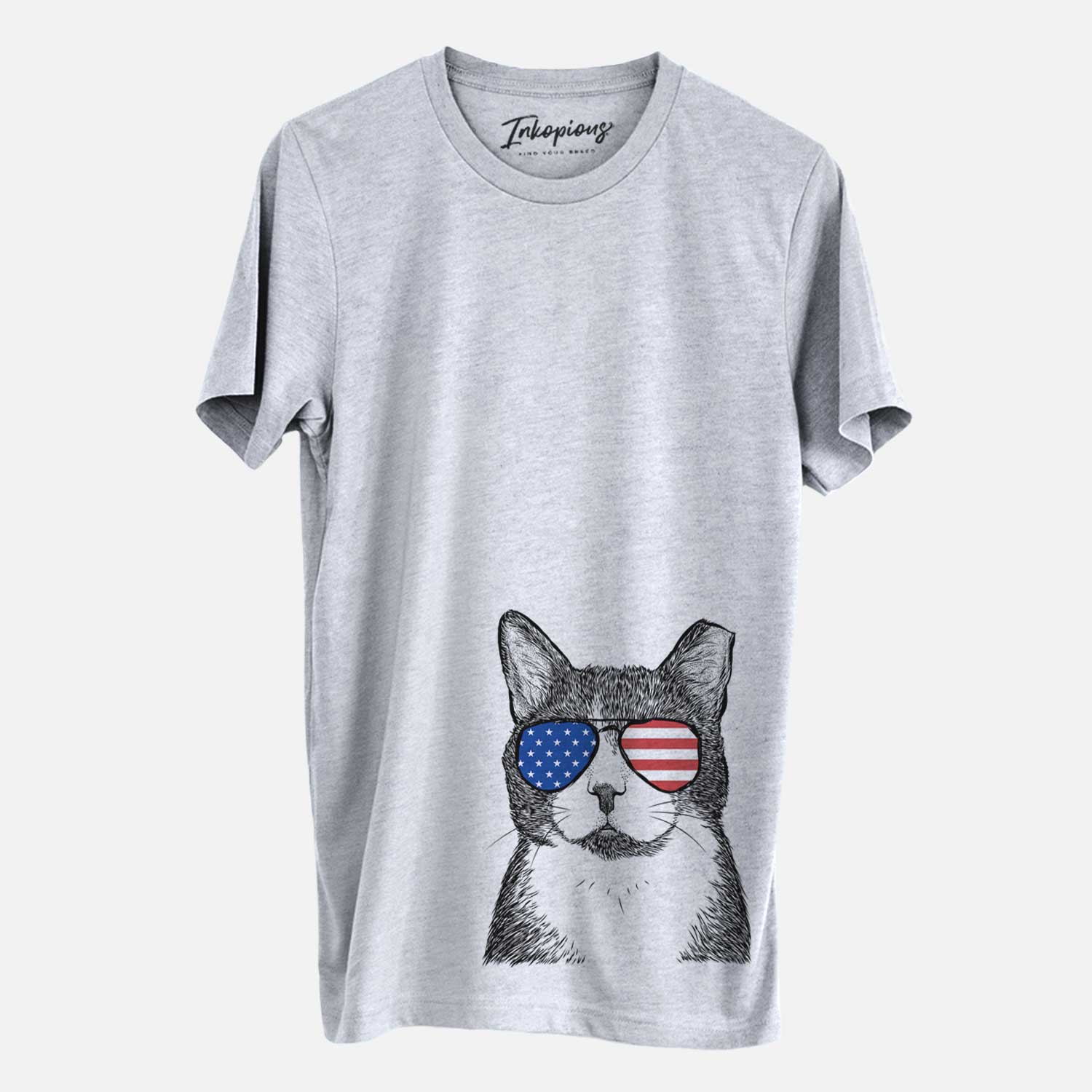 USA Pinky the Tuxedo Cat - Unisex Crewneck