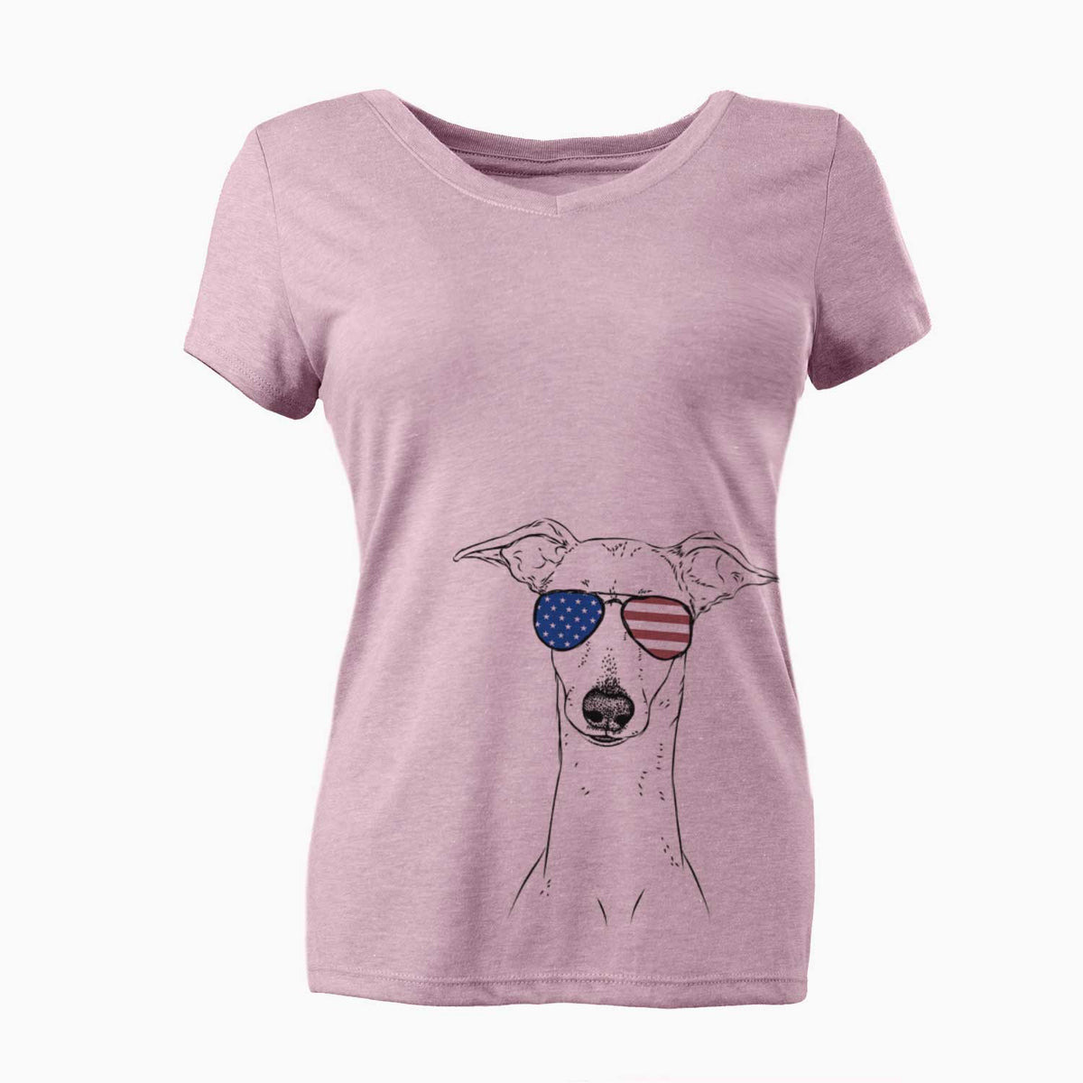 USA Pip the Italian Greyhound - Women's Perfect V-neck Shirt