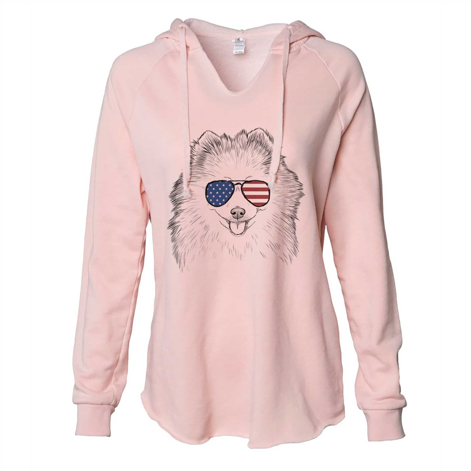 USA Piper Jo the Pomeranian - Cali Wave Hooded Sweatshirt