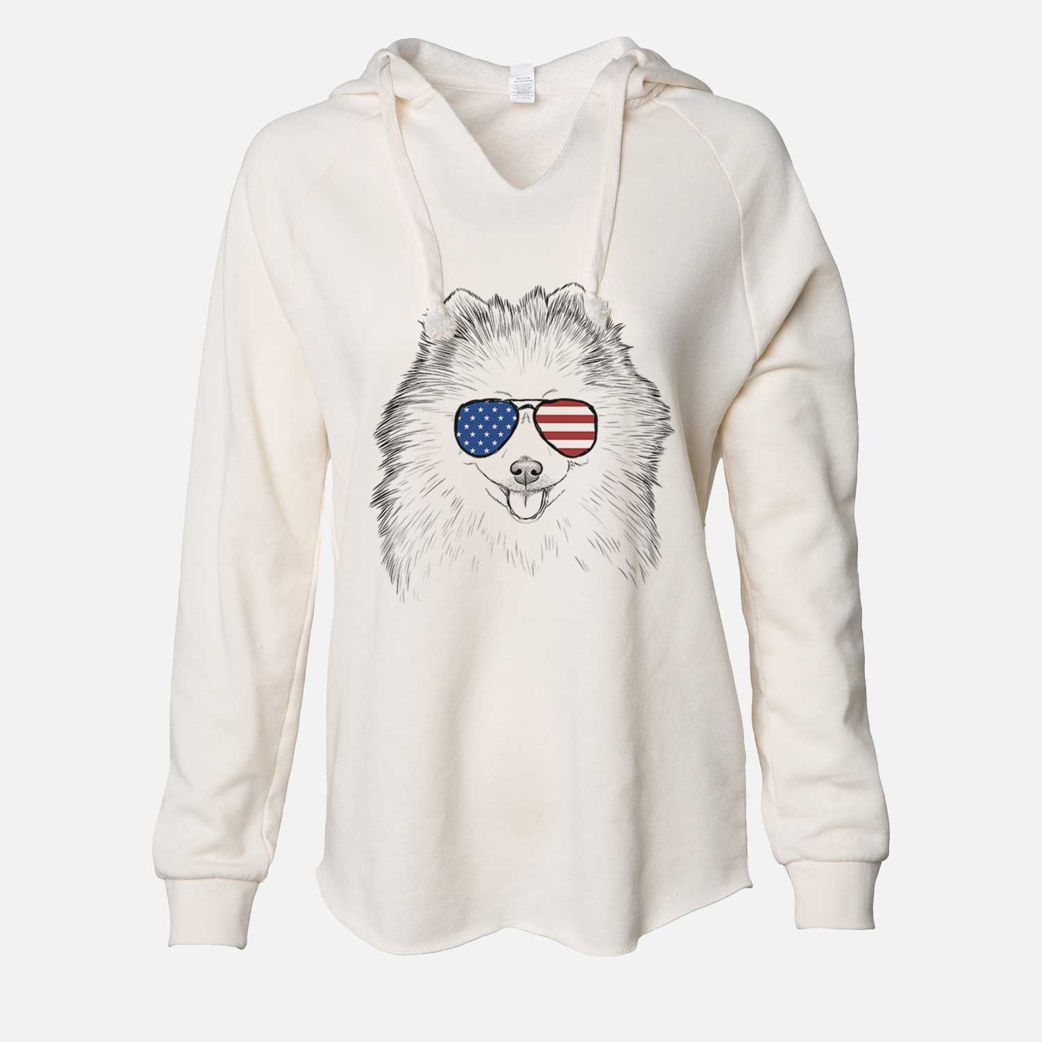 USA Piper Jo the Pomeranian - Cali Wave Hooded Sweatshirt