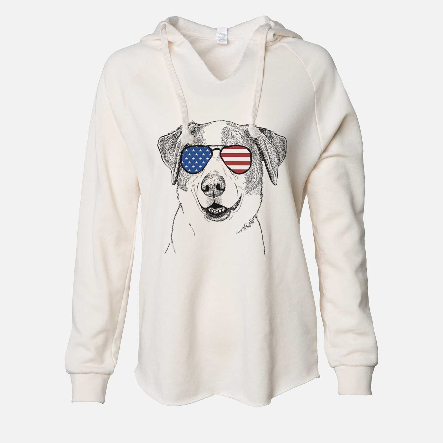 USA Piper Pilot the Hound Mix - Cali Wave Hooded Sweatshirt