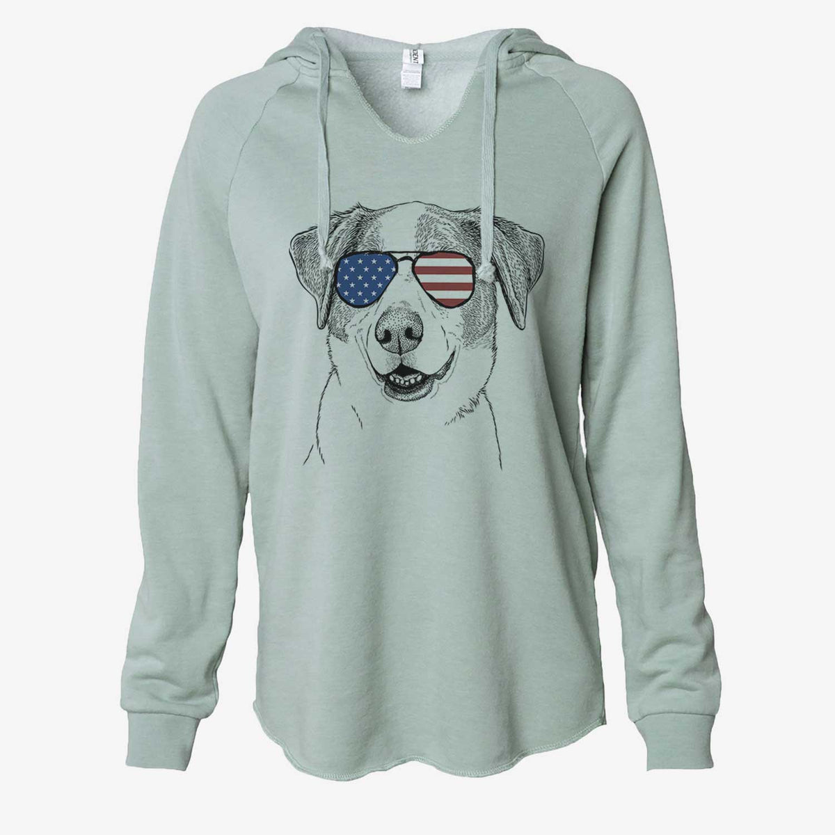 USA Piper Pilot the Hound Mix - Cali Wave Hooded Sweatshirt