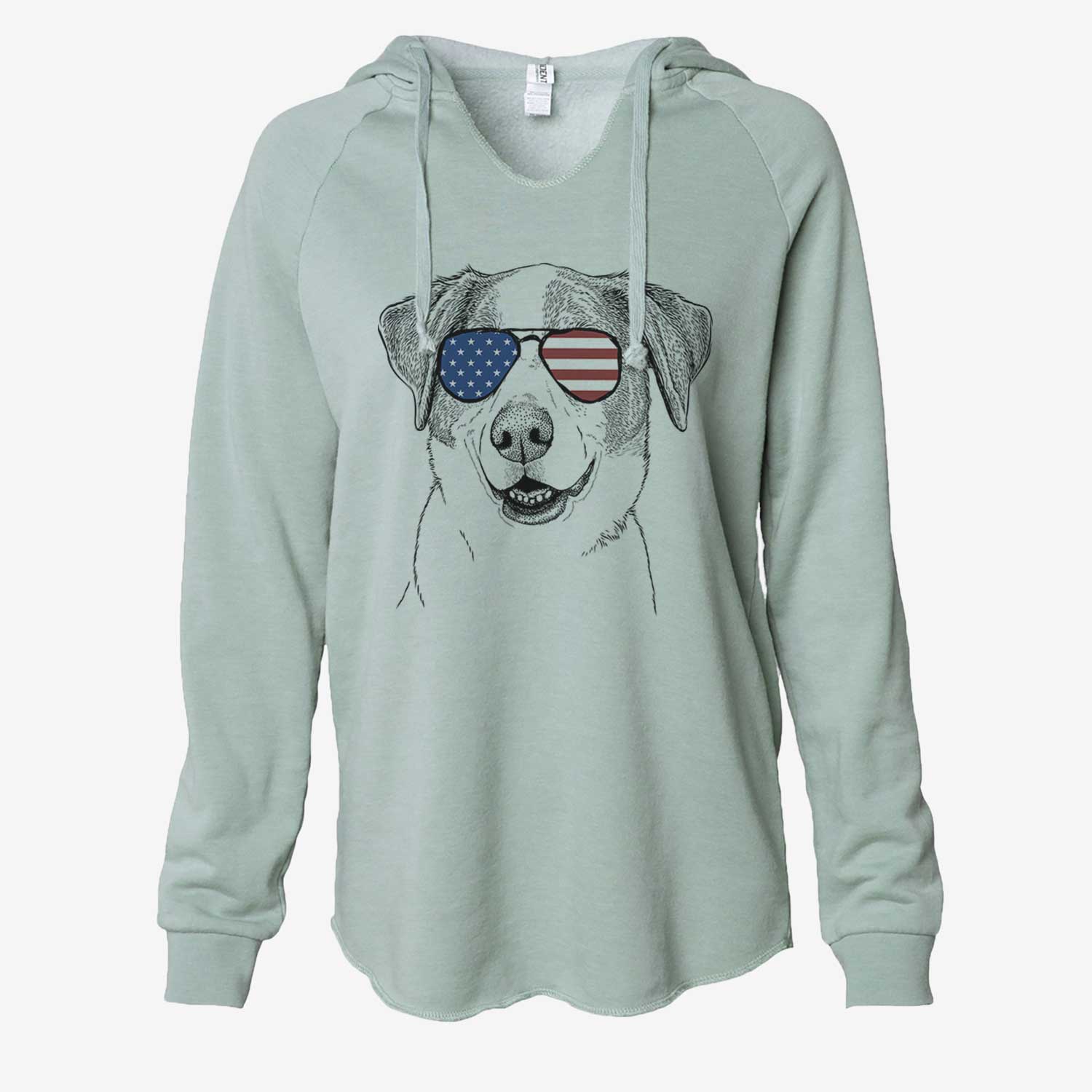 USA Piper Pilot the Hound Mix - Cali Wave Hooded Sweatshirt