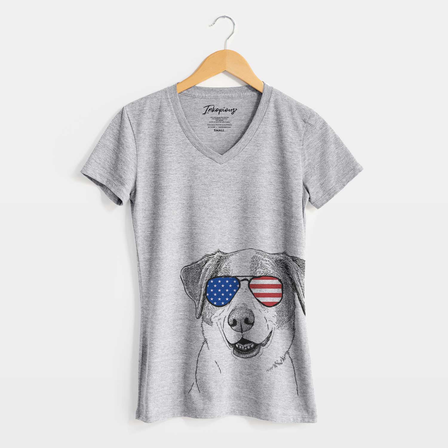 USA Piper Pilot the Hound Mix - Women's Perfect V-neck Shirt