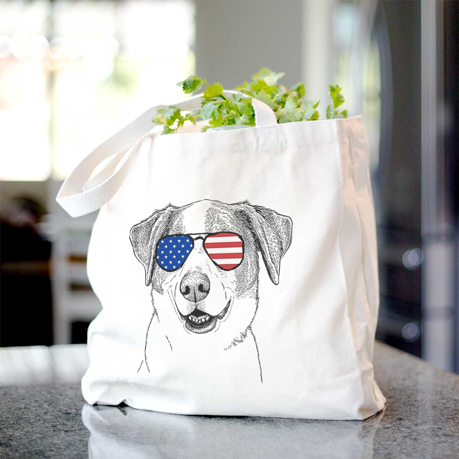 Piper Pilot the Hound Mix - Tote Bag