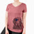 USA Pippin the Flat Coated Retriever - Women's Perfect V-neck Shirt