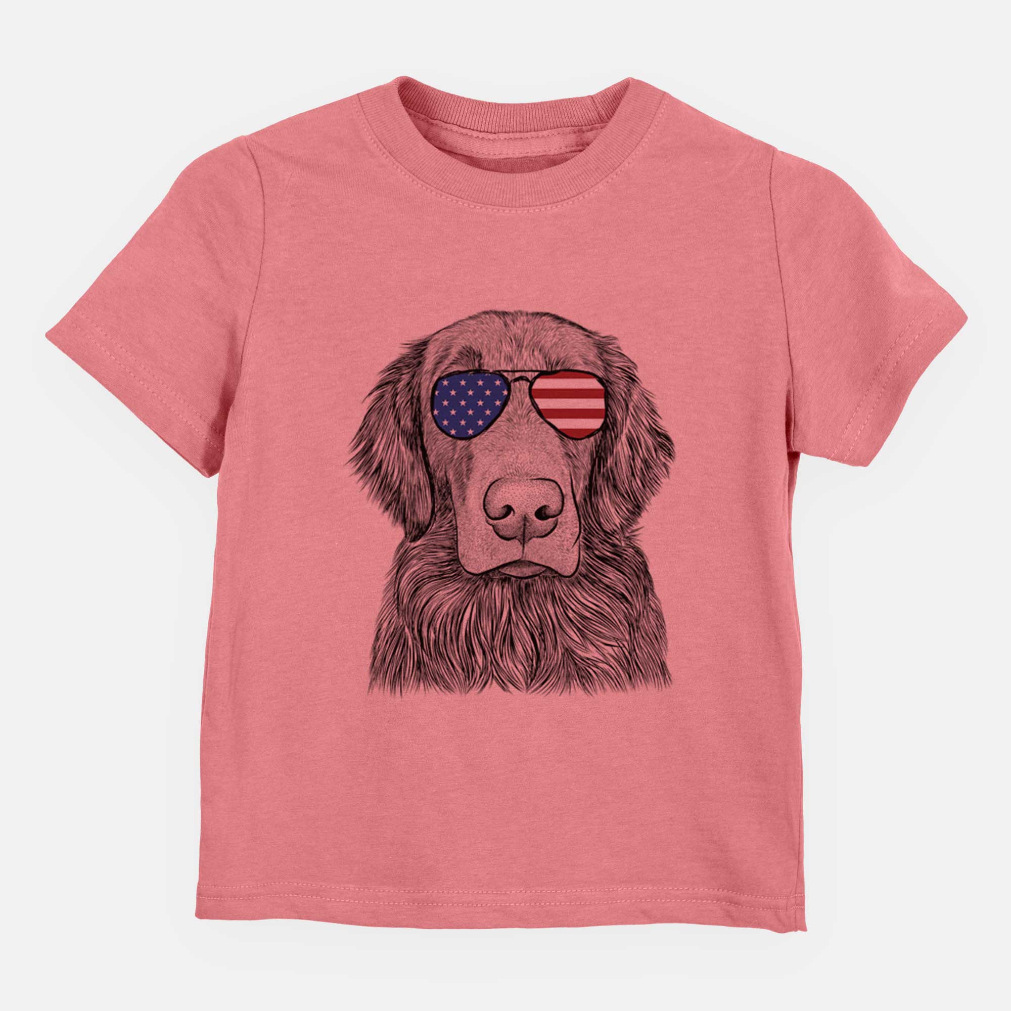 USA Pippin the Flat Coated Retriever - Kids/Youth/Toddler Shirt