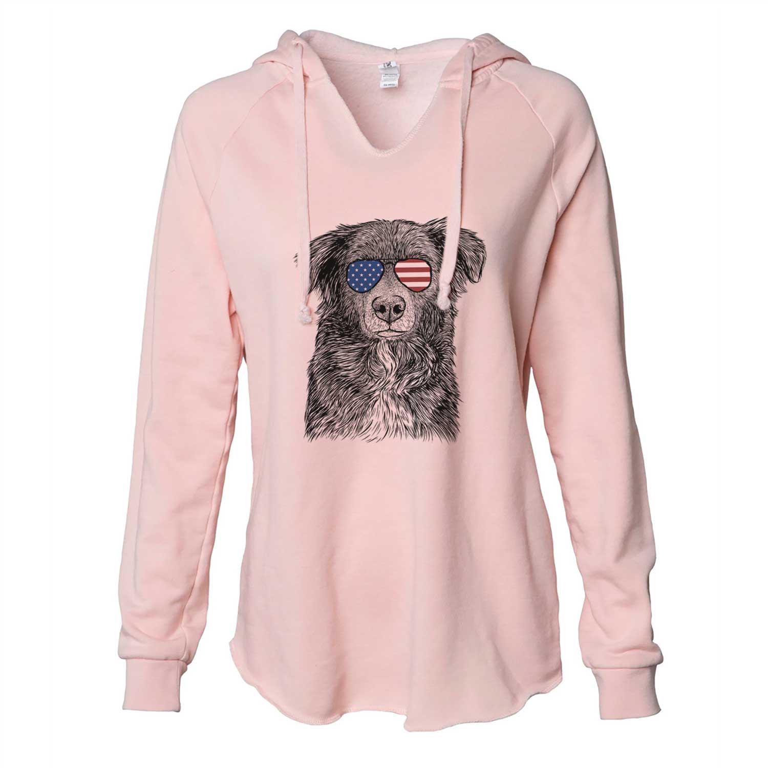 USA Pixel the Australian Shepherd - Cali Wave Hooded Sweatshirt