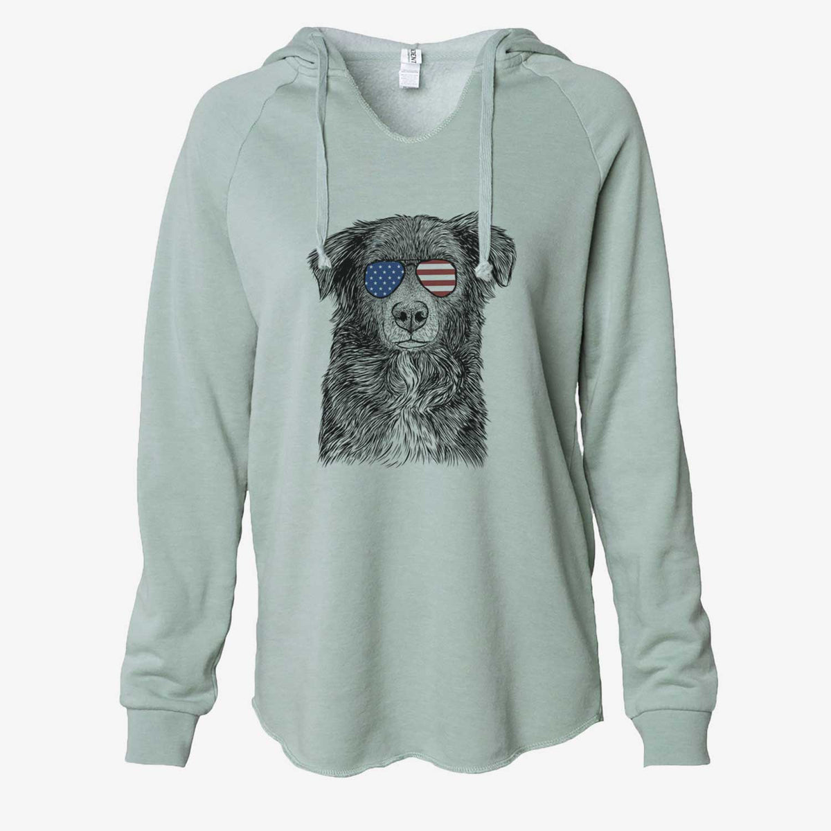 USA Pixel the Australian Shepherd - Cali Wave Hooded Sweatshirt