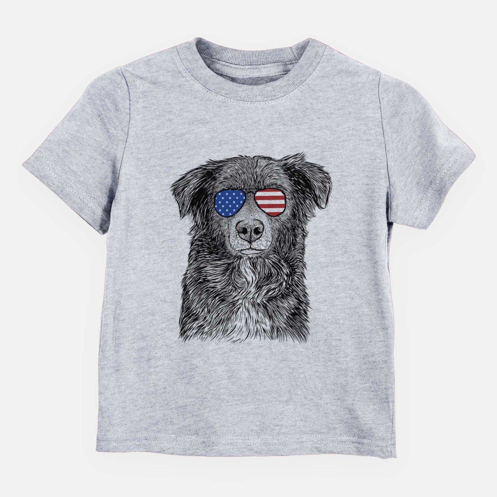 USA Pixel the Australian Shepherd - Kids/Youth/Toddler Shirt