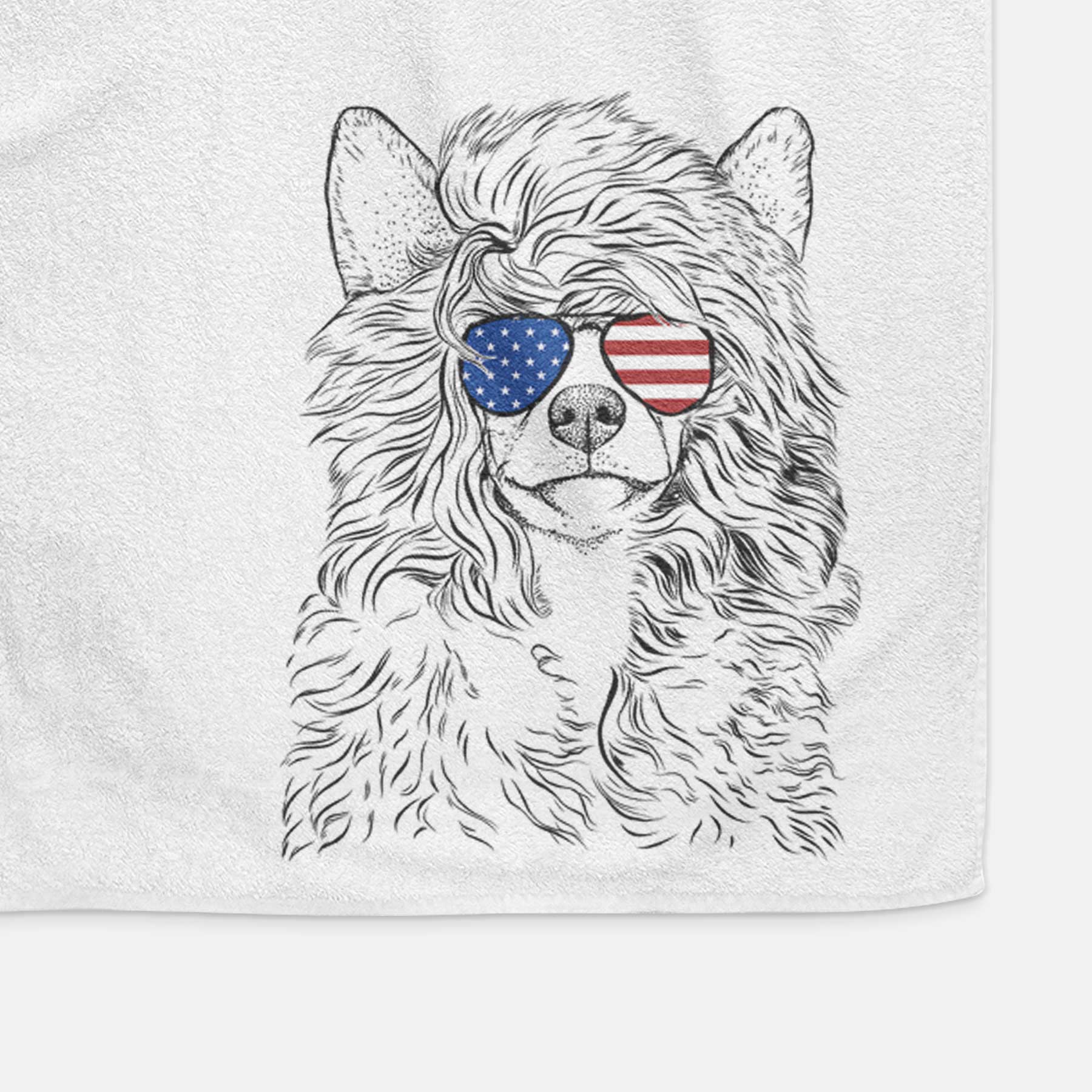 Preston the Powderpuff Chinese Crested Decorative Hand Towel