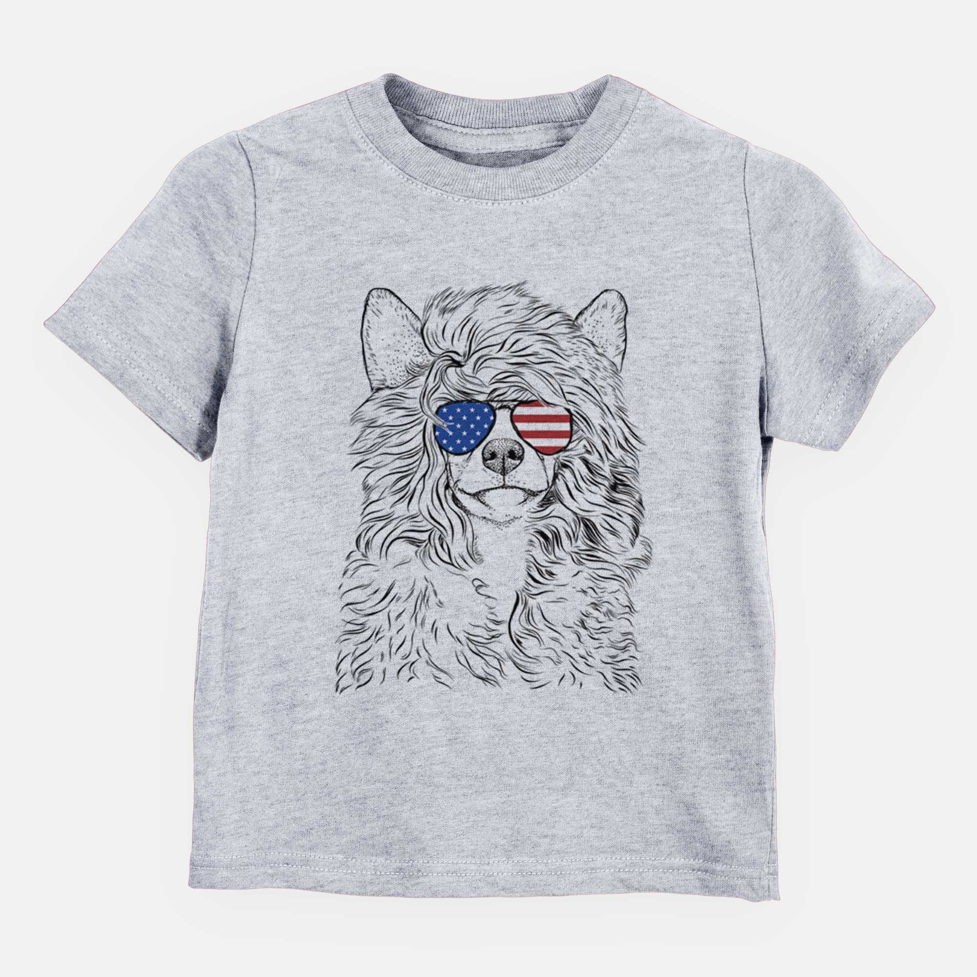 USA Preston the Powderpuff Chinese Crested - Kids/Youth/Toddler Shirt