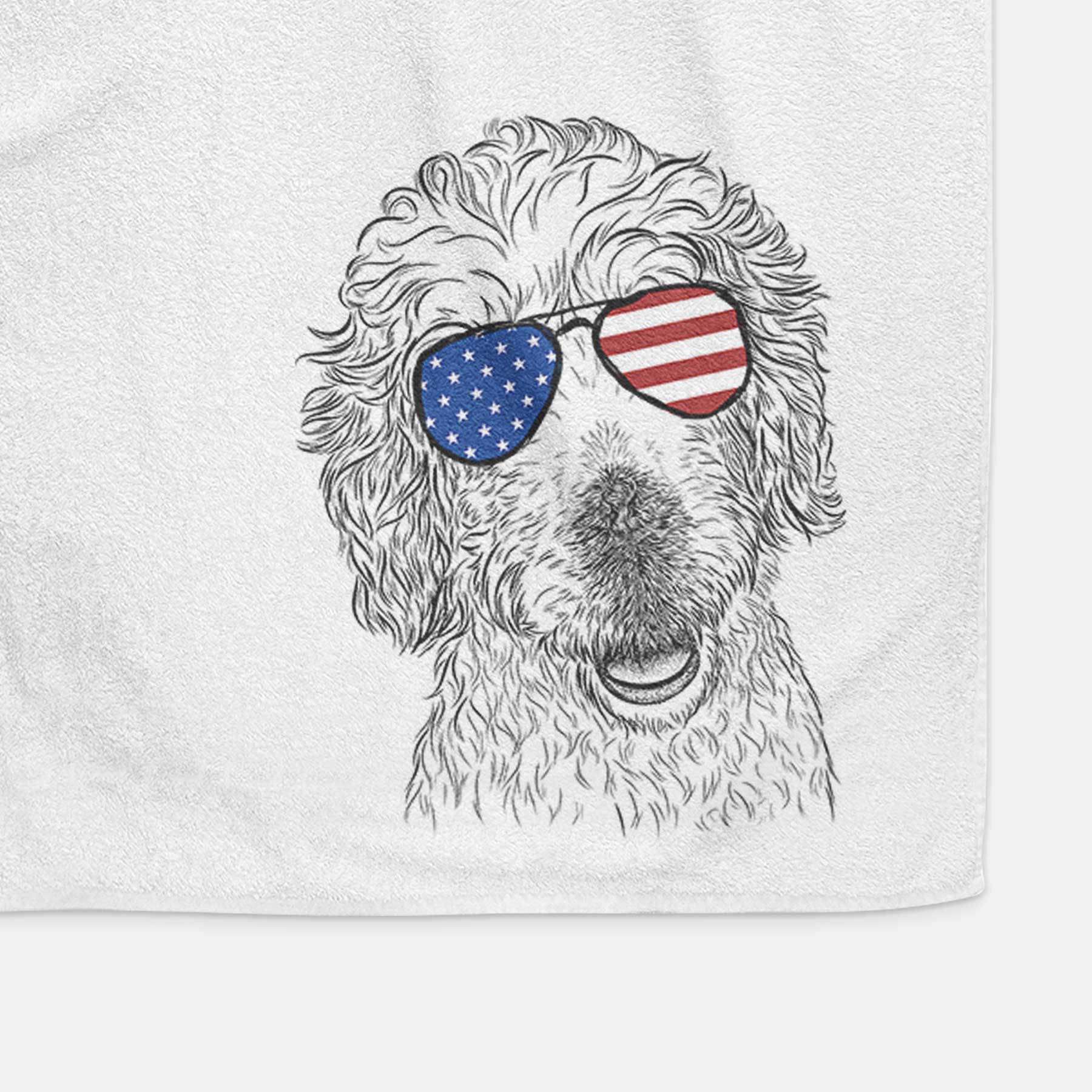 Preston the Labradoodle Decorative Hand Towel