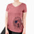 USA Preston the Labradoodle - Women's Perfect V-neck Shirt