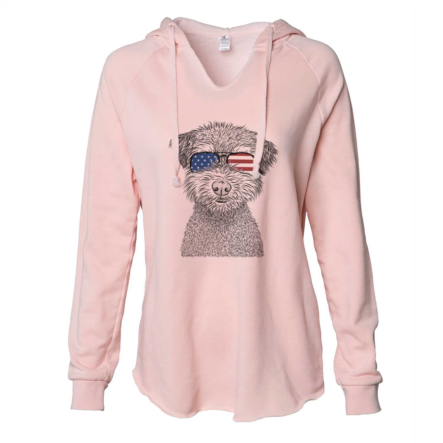 USA Pretzel the Schnoodle - Cali Wave Hooded Sweatshirt