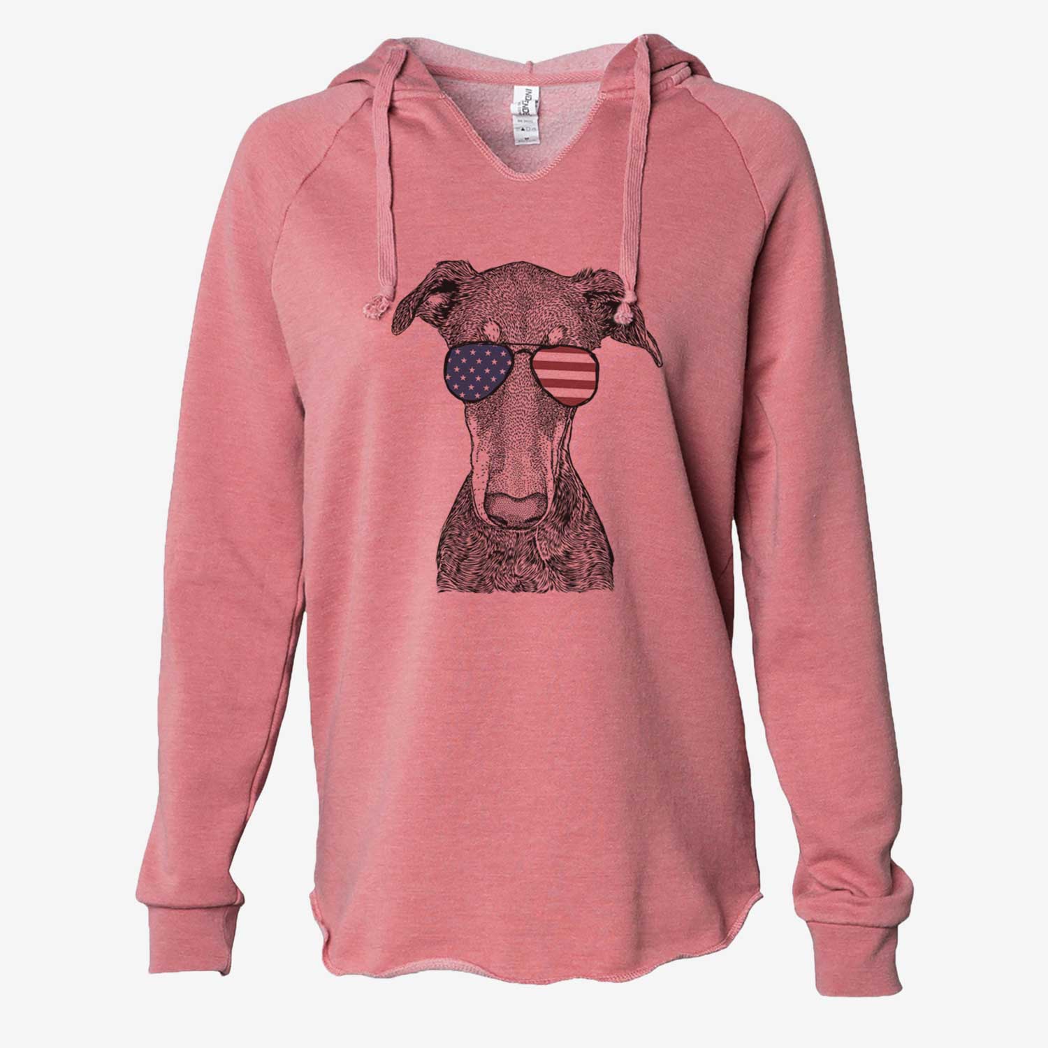 USA Princess Fiona the Doberman Pinscher - Cali Wave Hooded Sweatshirt
