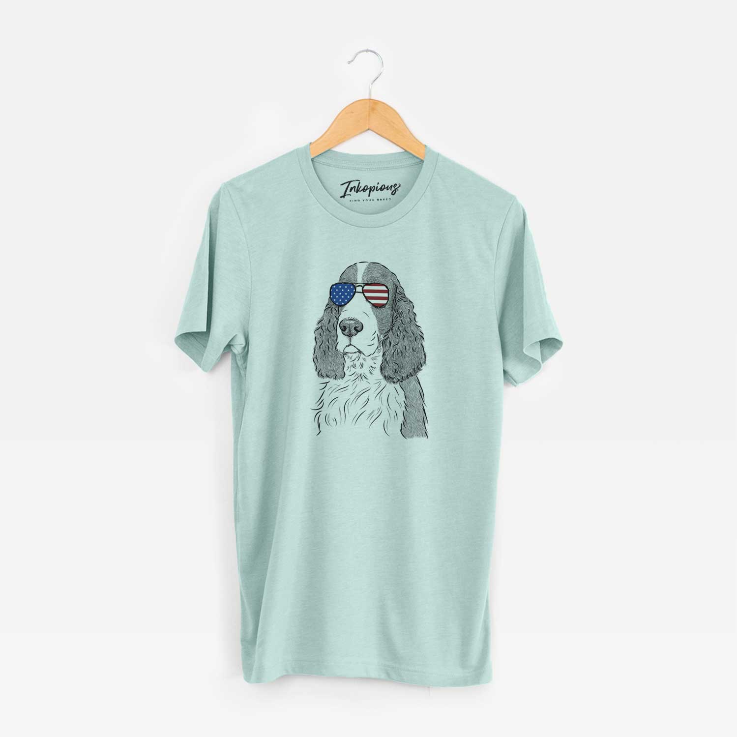 USA Quincy the English Springer Spaniel - Unisex Crewneck