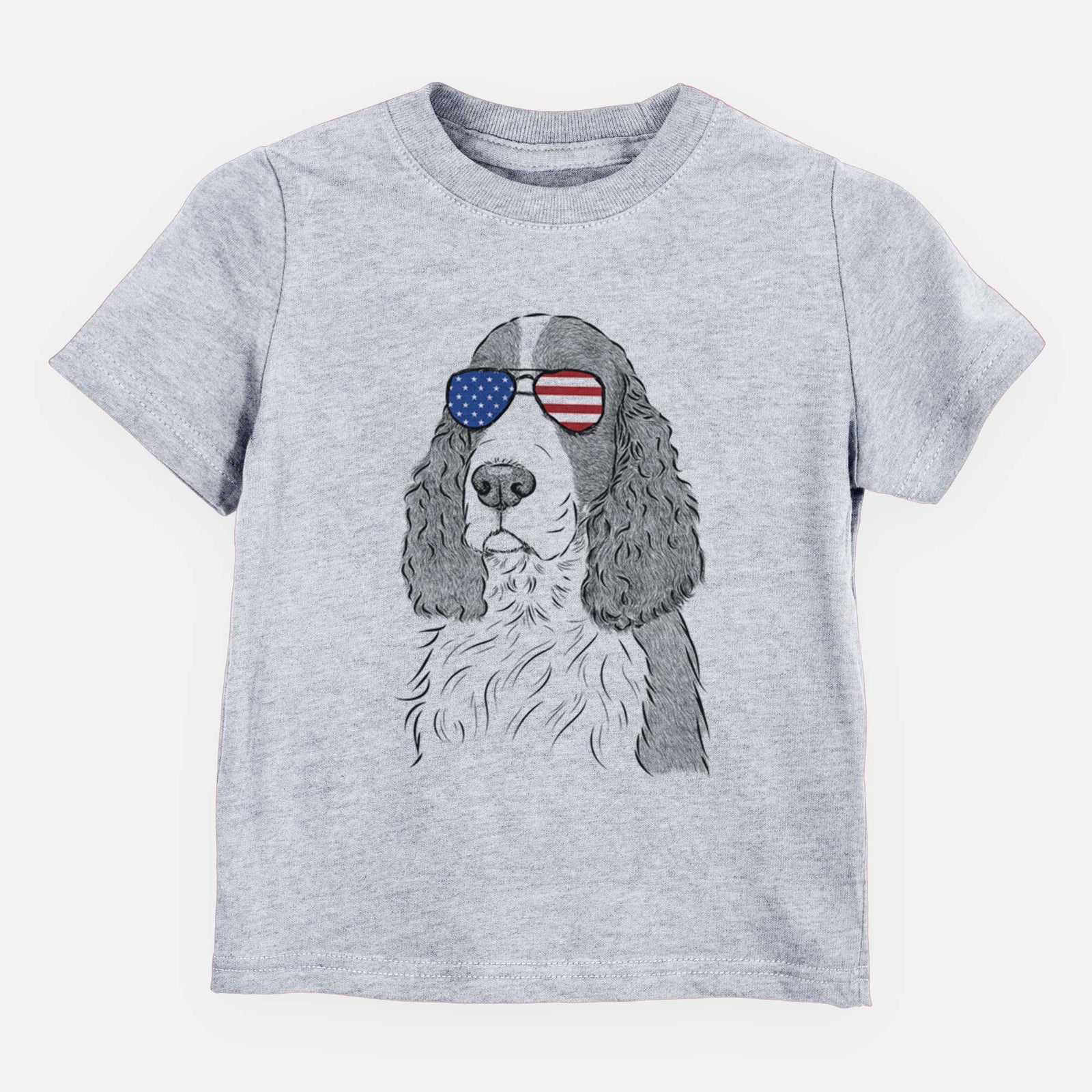 USA Quincy the English Springer Spaniel - Kids/Youth/Toddler Shirt