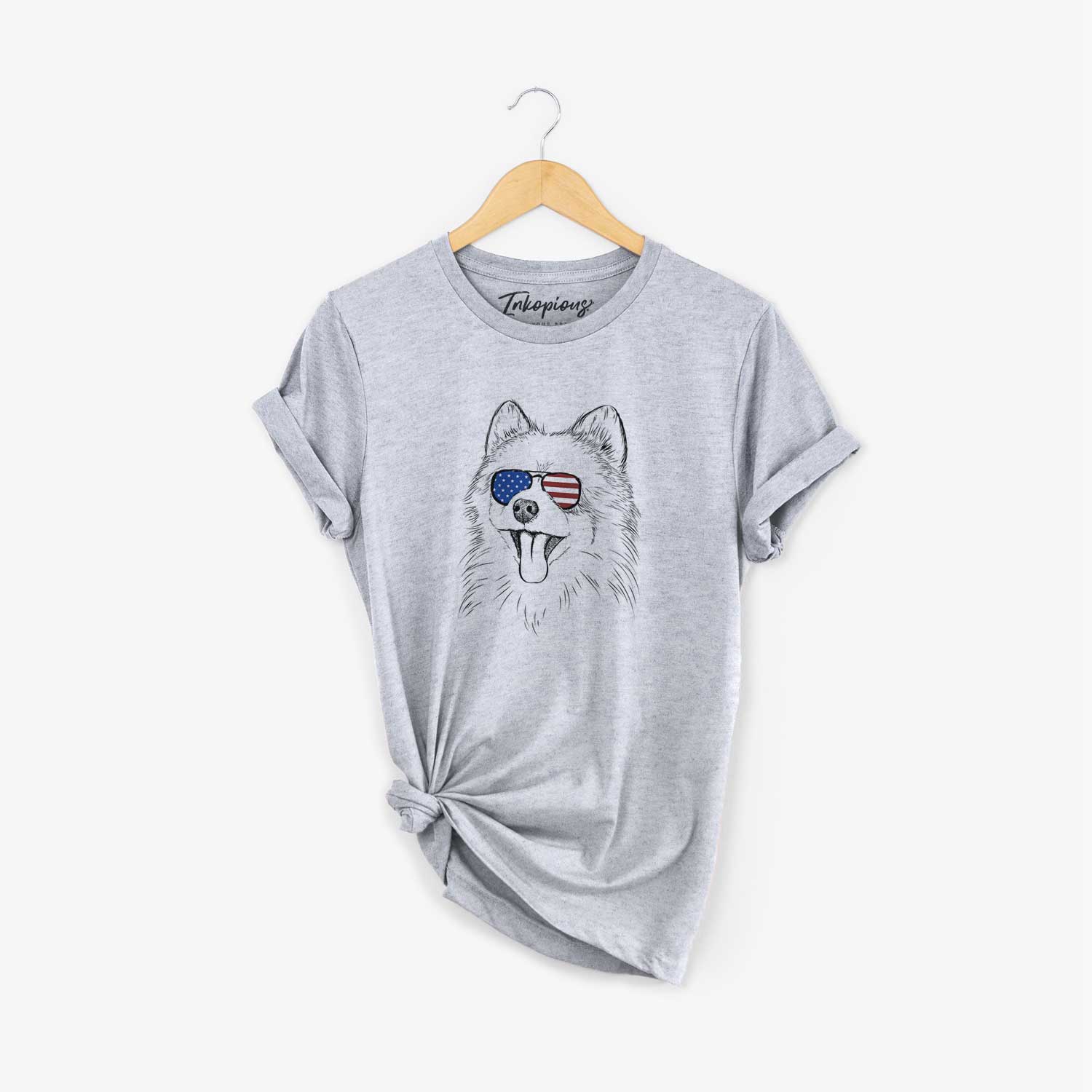 USA Quinn the Pomeranian - Unisex Crewneck