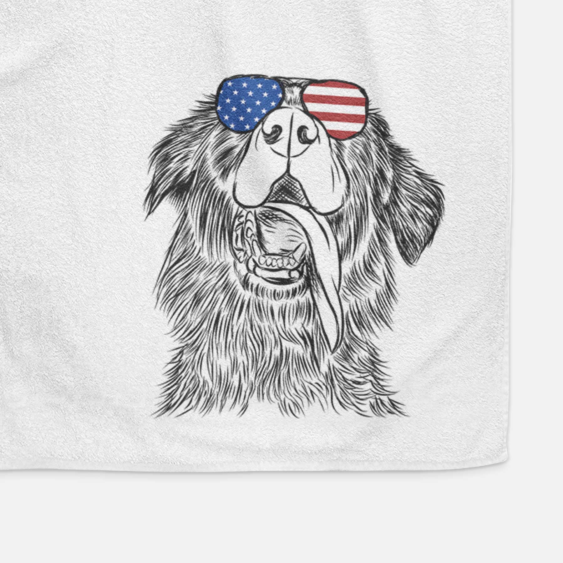 Quint the Mixed Breed Decorative Hand Towel