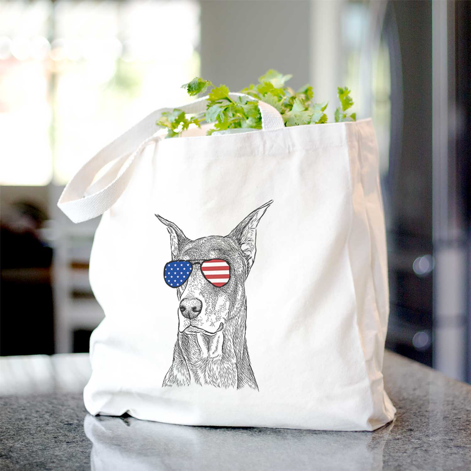 RJ the Doberman Pinscher - Tote Bag