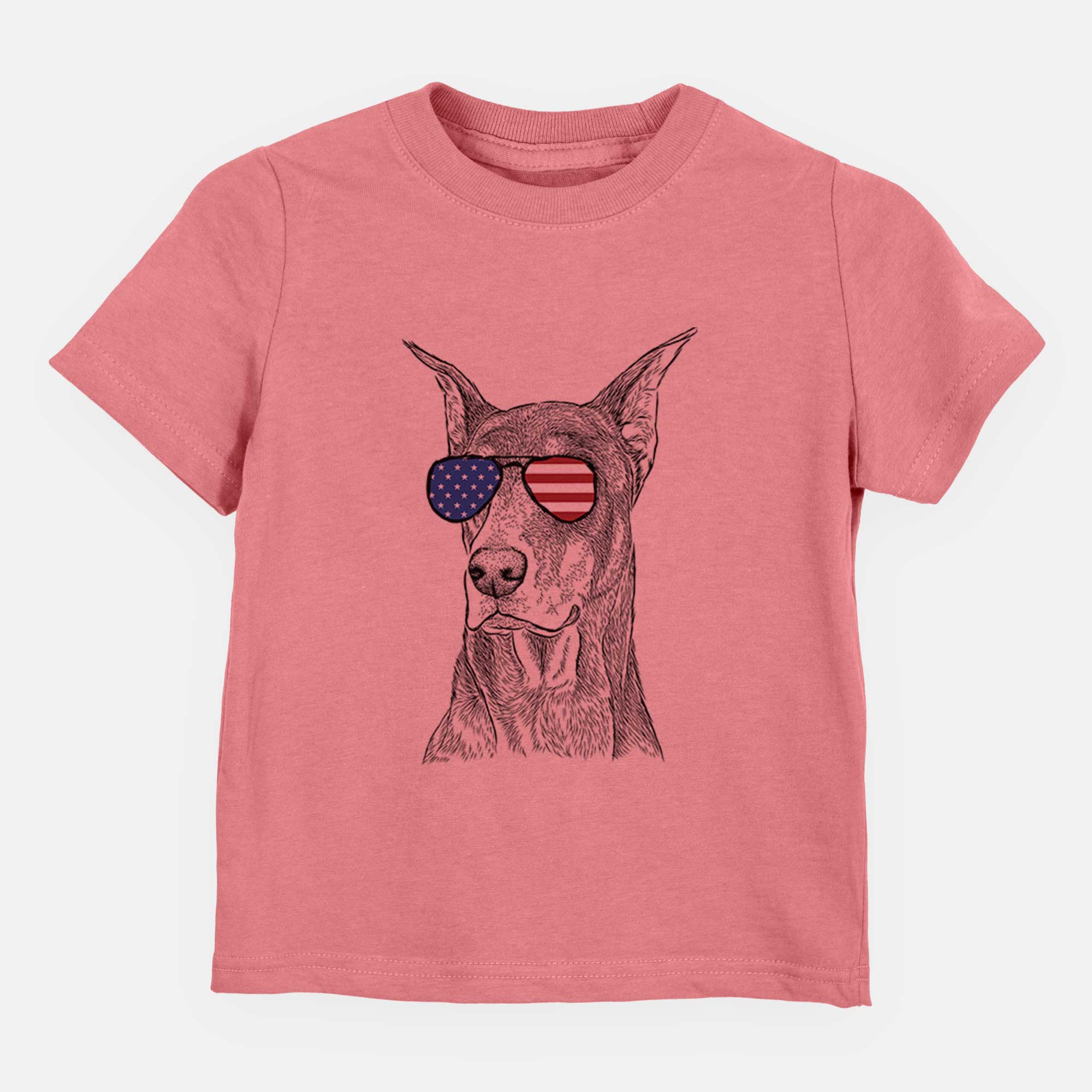 USA RJ the Doberman Pinscher - Kids/Youth/Toddler Shirt