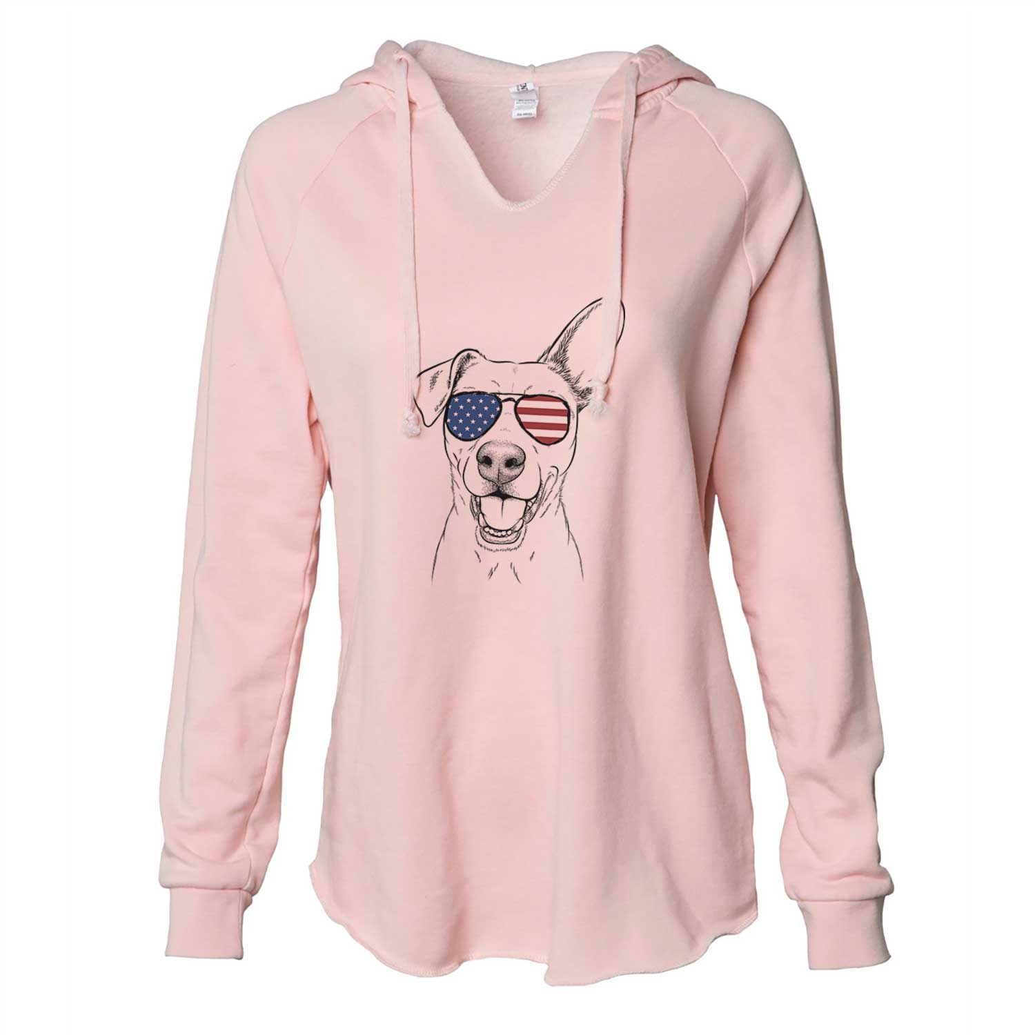 USA Radar the Pitbull Mix - Cali Wave Hooded Sweatshirt