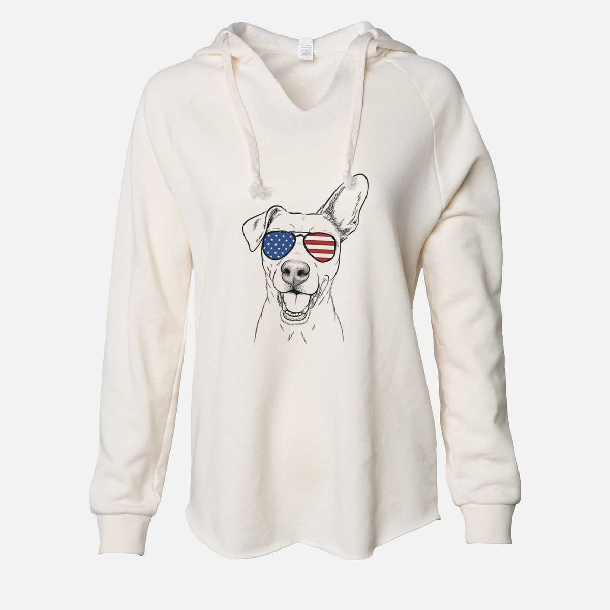 USA Radar the Pitbull Mix - Cali Wave Hooded Sweatshirt