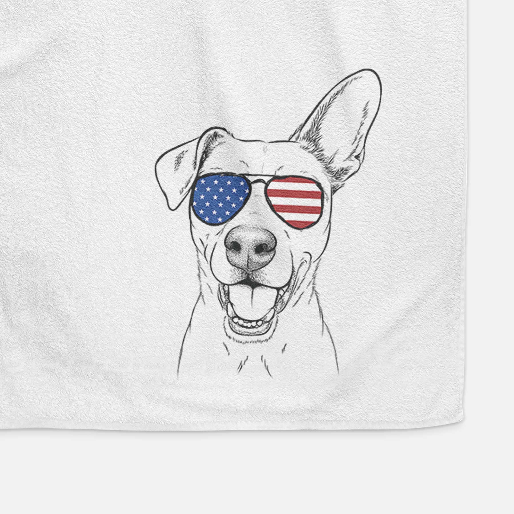 Radar the Pitbull Mix Decorative Hand Towel