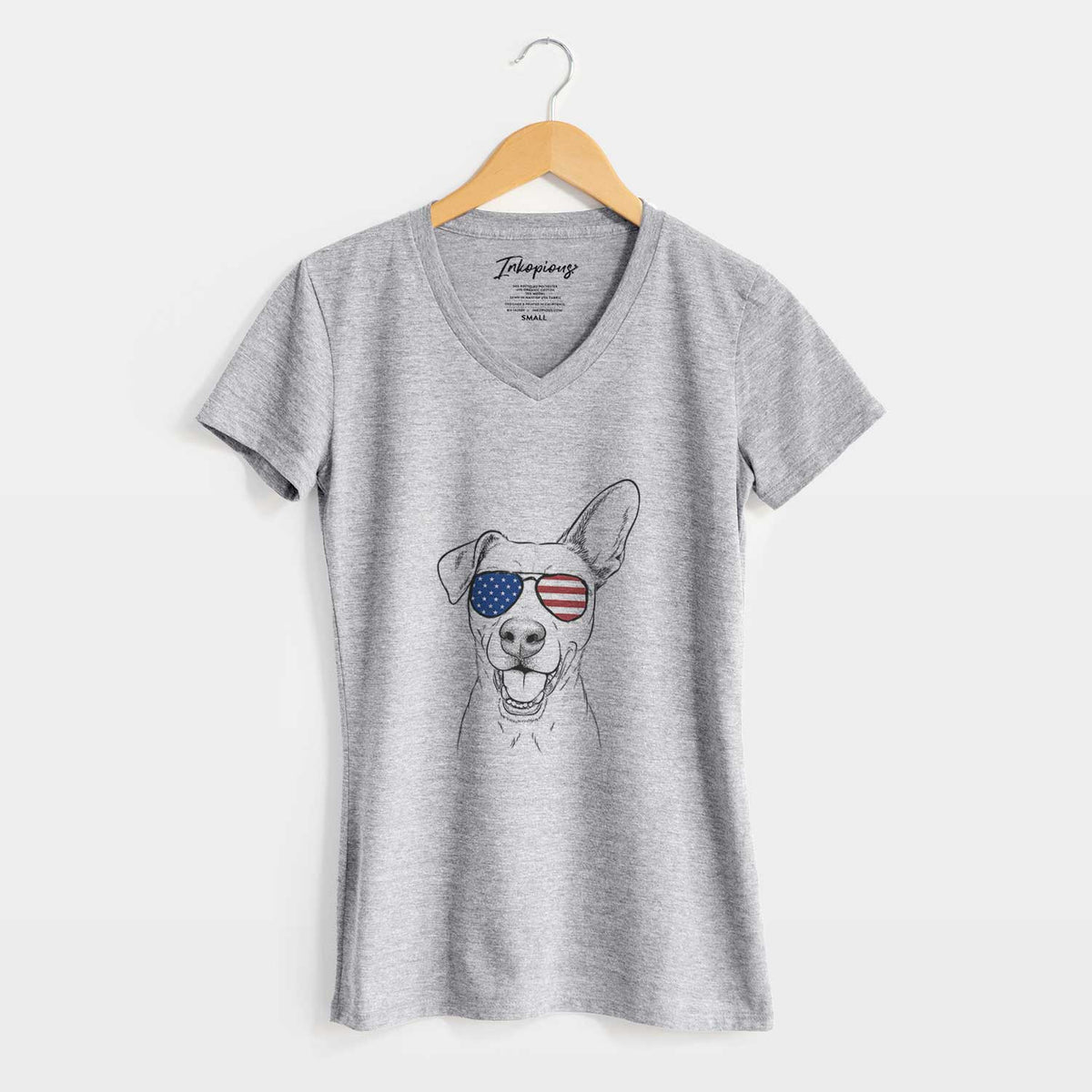 USA Radar the Pitbull Mix - Women&#39;s Perfect V-neck Shirt