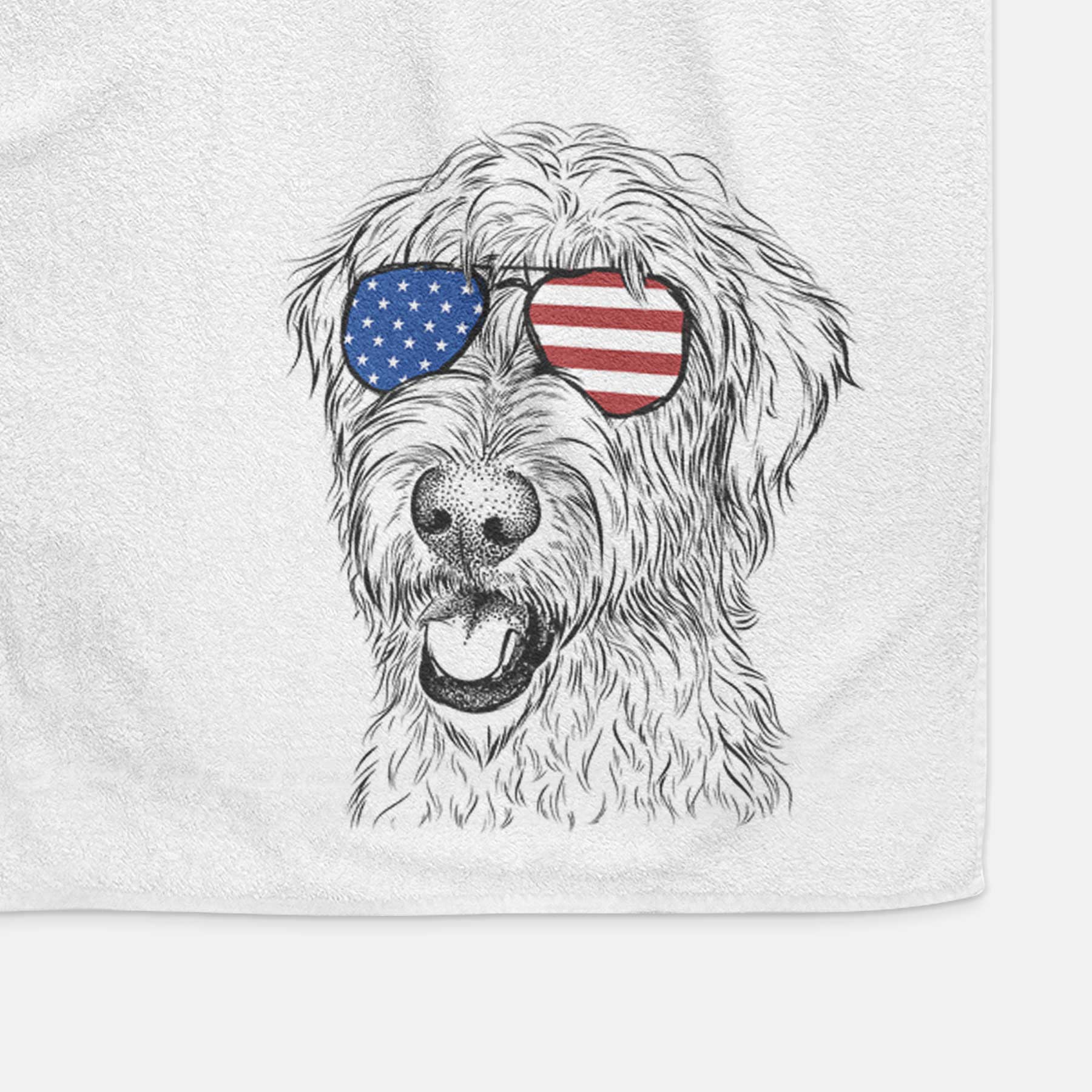 Ragnar the Irish Wolfhound Decorative Hand Towel