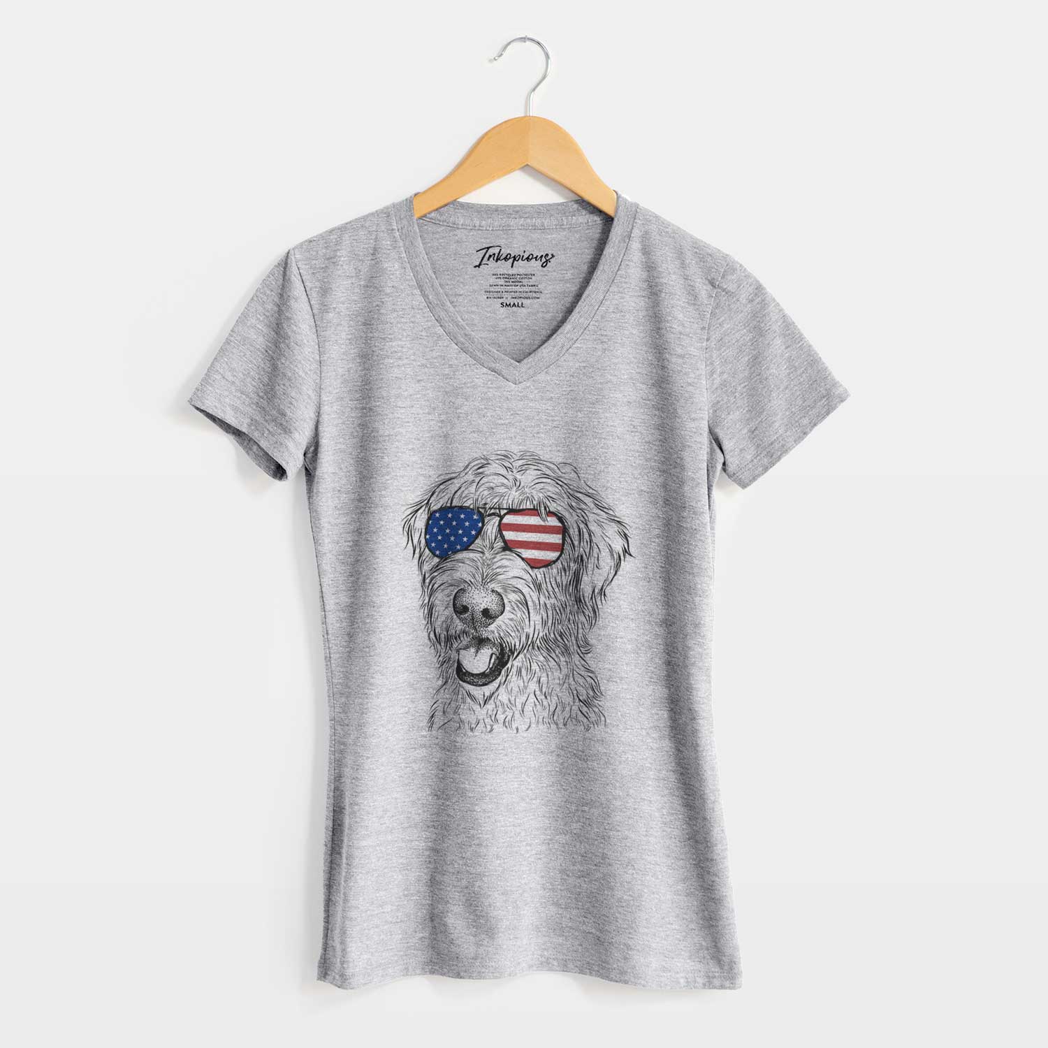 USA Ragnar the Irish Wolfhound - Women's Perfect V-neck Shirt