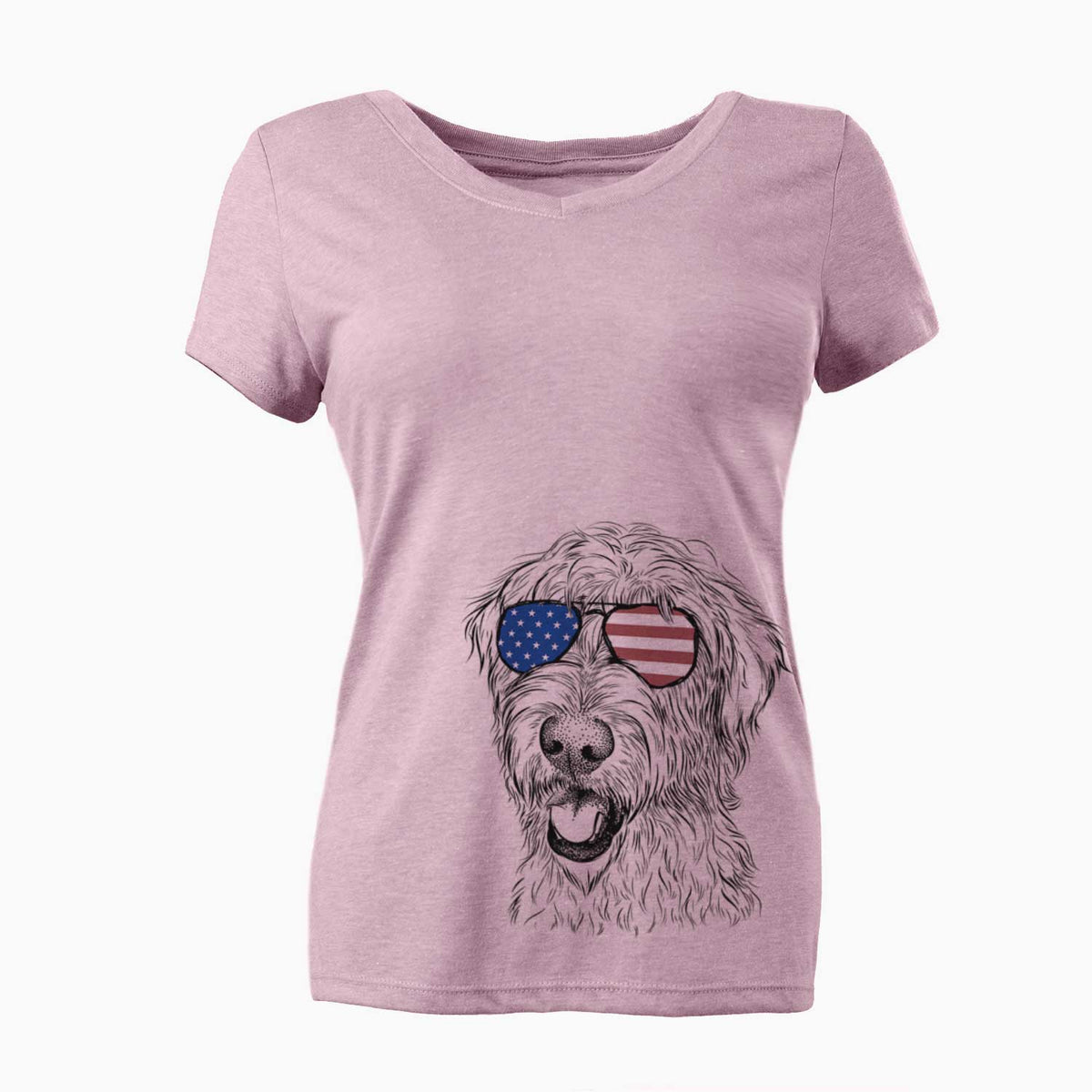 USA Ragnar the Irish Wolfhound - Women's Perfect V-neck Shirt