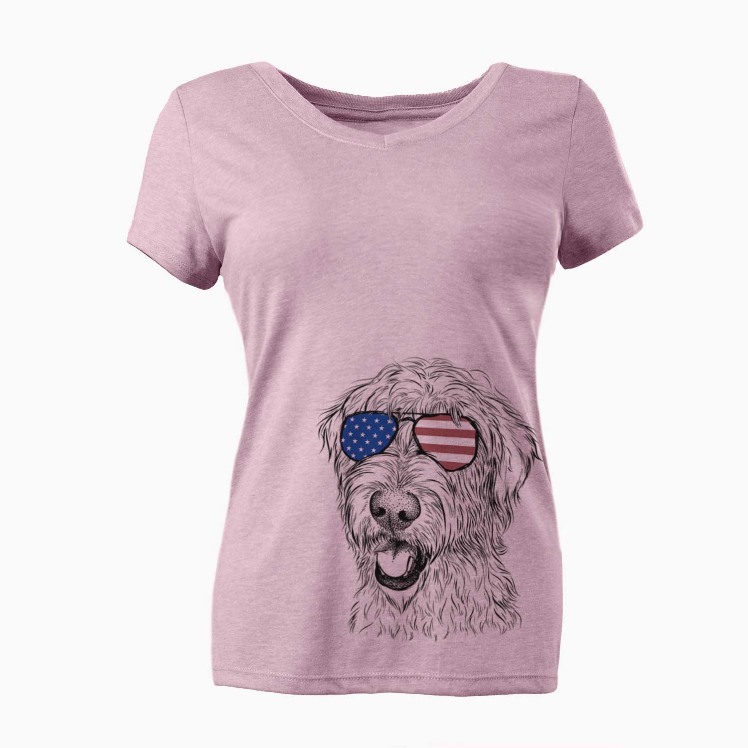 USA Ragnar the Irish Wolfhound - Women's Perfect V-neck Shirt