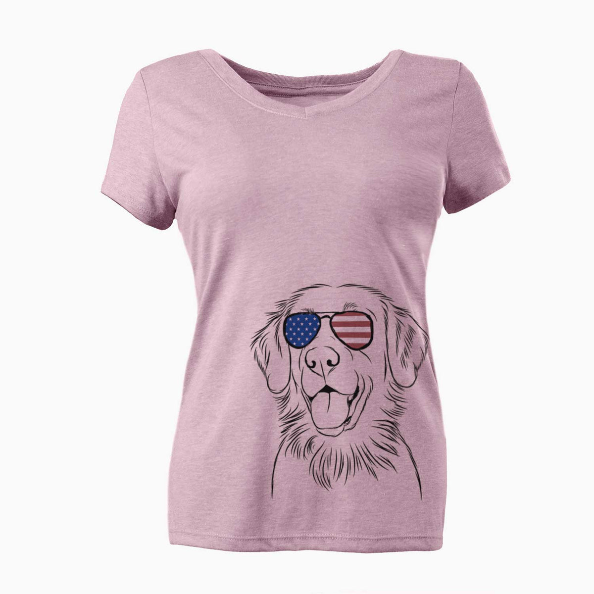 USA Raisin the Flat Coated Retriever - Women's Perfect V-neck Shirt